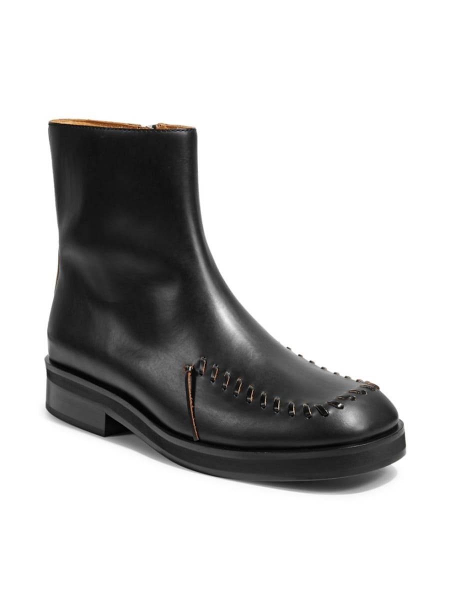 JW Anderson Zip-up Leather Square Toe Ankle Boots Size US 7 / EU 40 - 2 Thumbnail