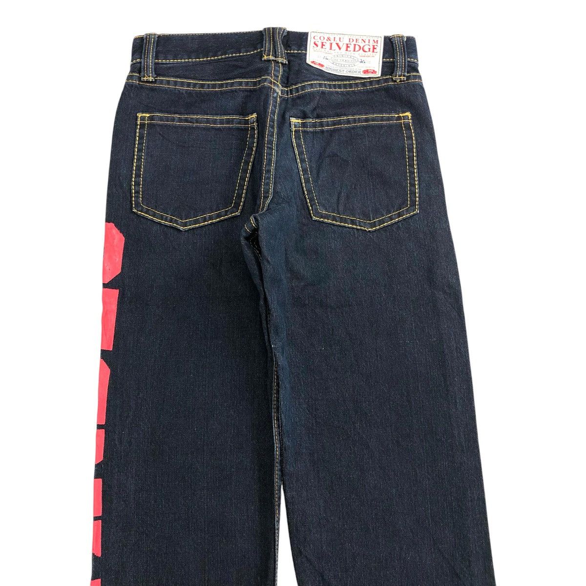Hysteric Glamour Vintage CoandLu Japan Evisu Style Printed Selvedge Jeans Y2K Size US 27 - 14 Thumbnail