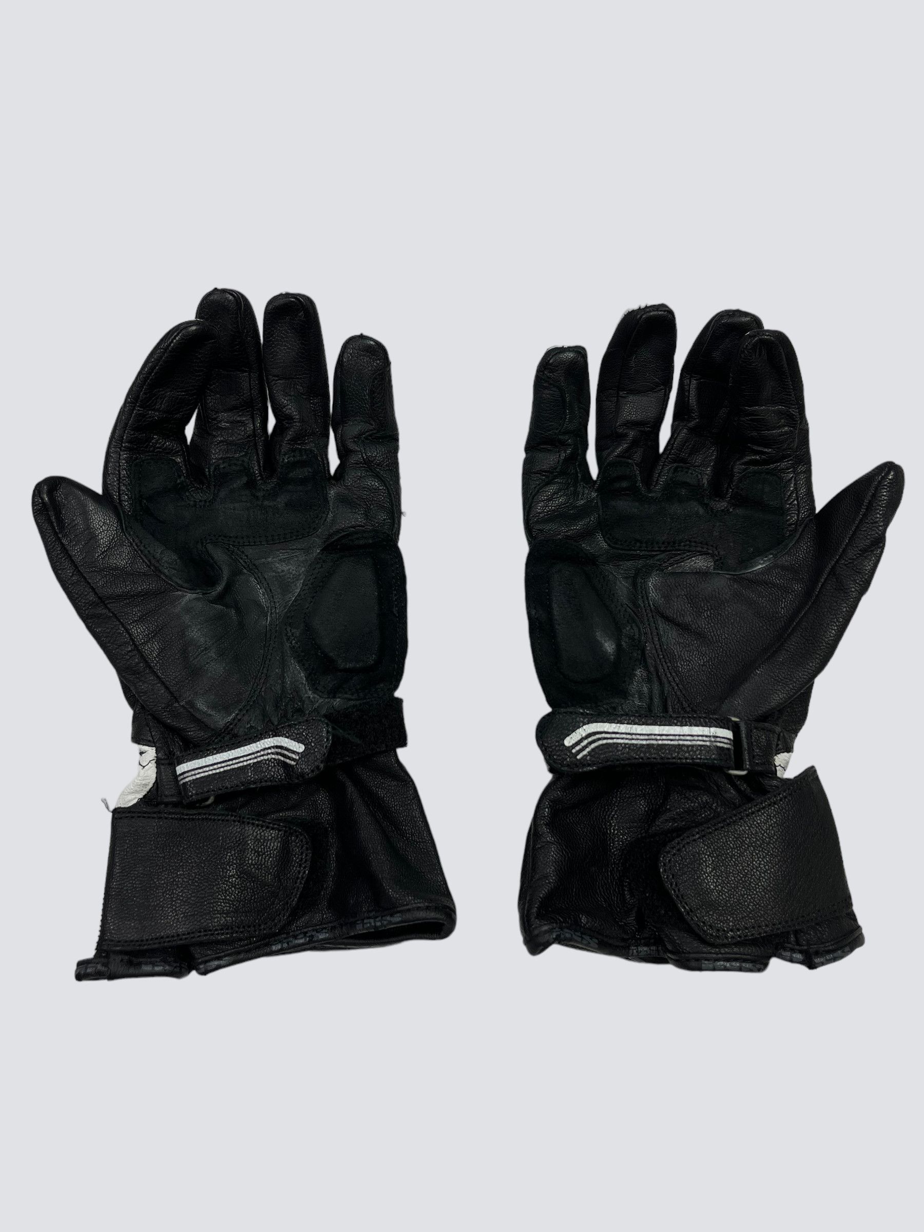 Japanese Brand IXS RACING LEATHER MOTORCYCLE ARCHIVE GLOVES 1990s - № 4003 Size ONE SIZE - 6 Thumbnail