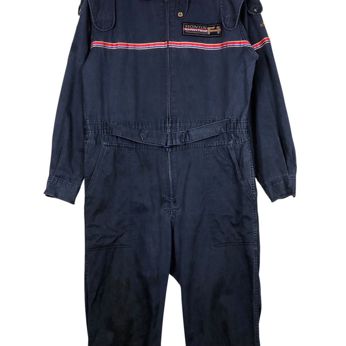 Honda 📌Vintage Coverall Worker Racing Honda Formula 1 Big Logo Size US 38 / EU 54 - 6 Thumbnail