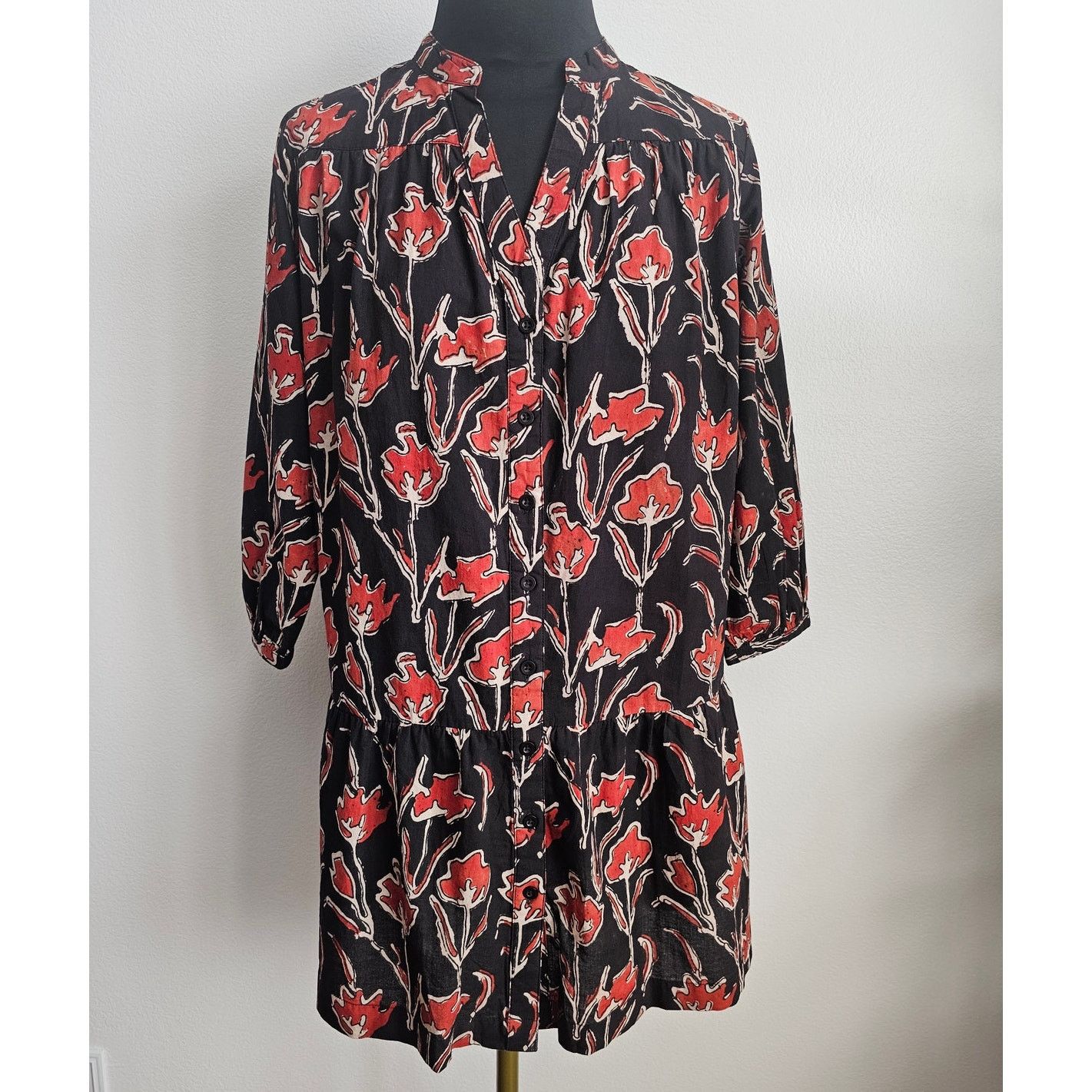 Other THE SHIRT ROCHELLE BEHRENS Floral Drop Waist Mini Dress XS Size XS / US 0-2 / IT 36-38 - 1 Thumbnail