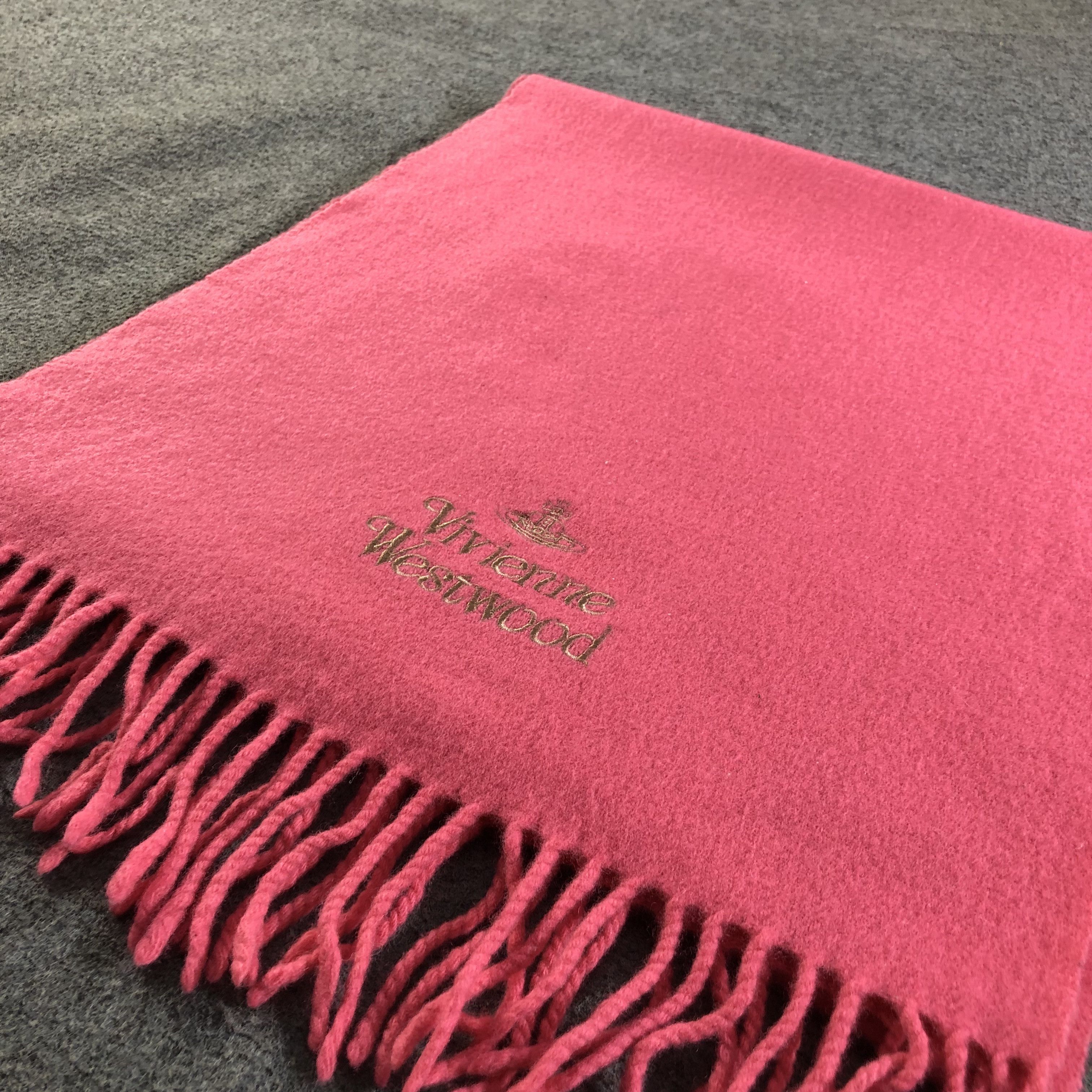 Vivienne Westwood Vivienne Westwood Pink Wool Scarf Muffler V2013 Size ONE SIZE - 3 Thumbnail