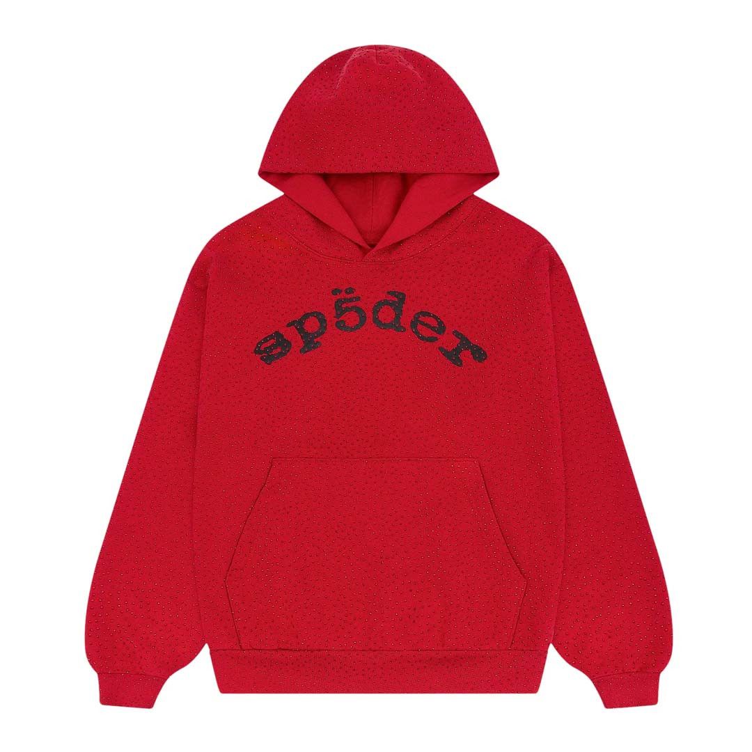 Sp5der VVS Gemstone Hoodie Red Size US L / EU 52-54 / 3 - 1 Thumbnail