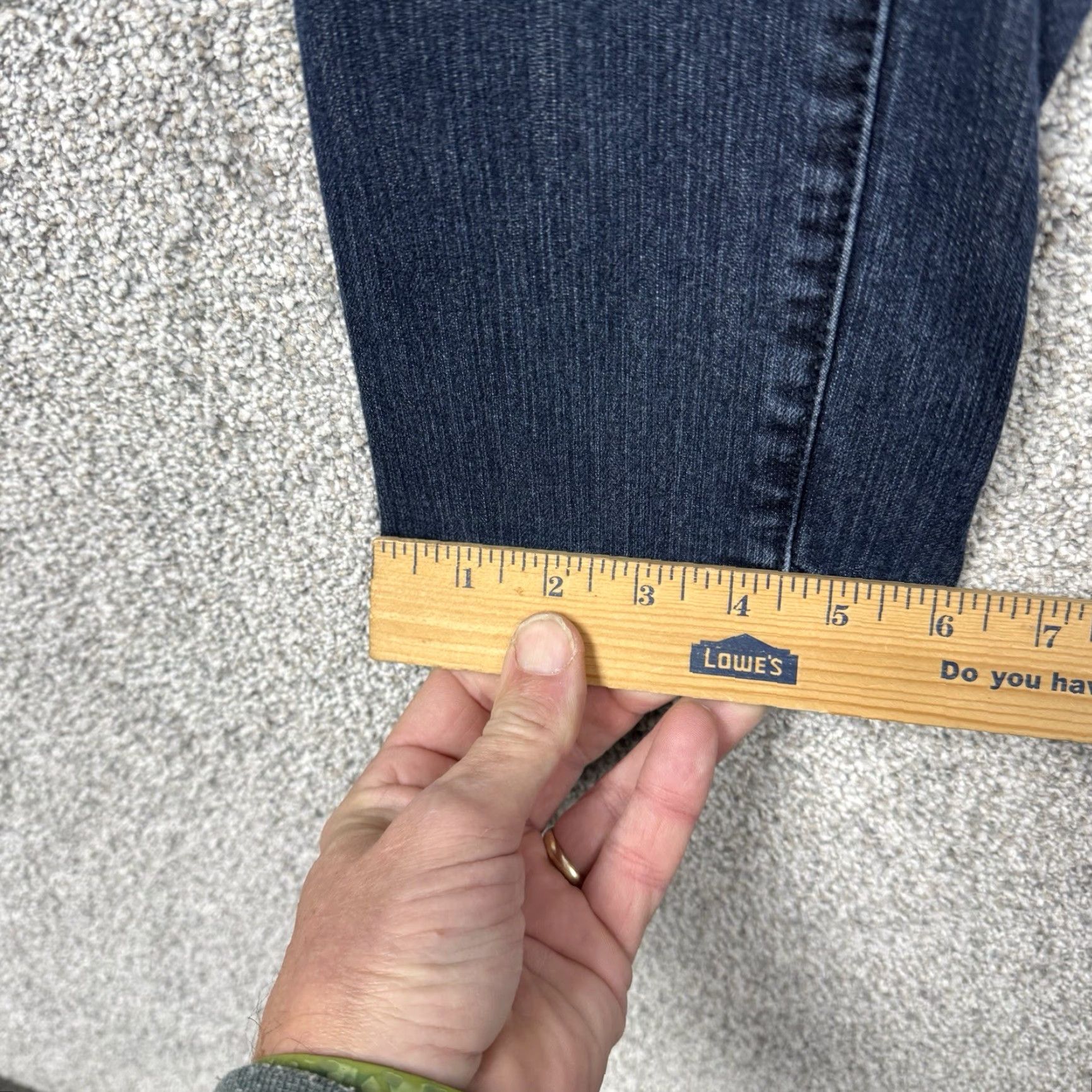 Vintage VINTAGE Earl Jeans Jeans 6 Skinny Dark Wash Embellished Retro Y2K Western Glam Edgy Cowboy 31W 29.5in Mid Rise 5-Pocket Blue Womens Shirt? Size 28" / US 6 / IT 42 - 4 Thumbnail