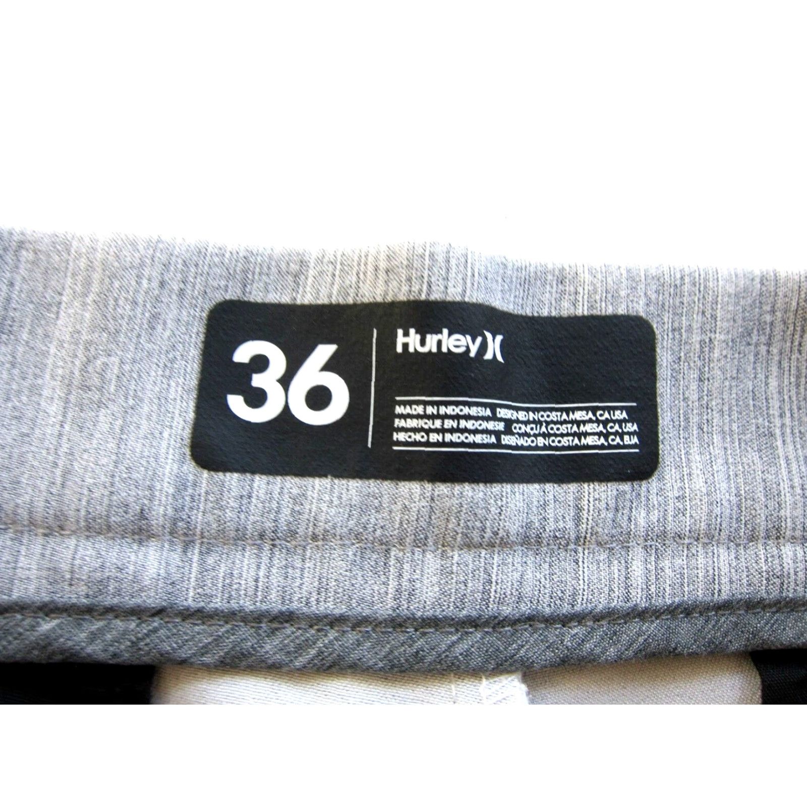 Hurley Hurley Grey Stretch Classic Work Golf Bermuda Chino Shorts Men 36 Size US 36 / EU 52 - 3 Thumbnail
