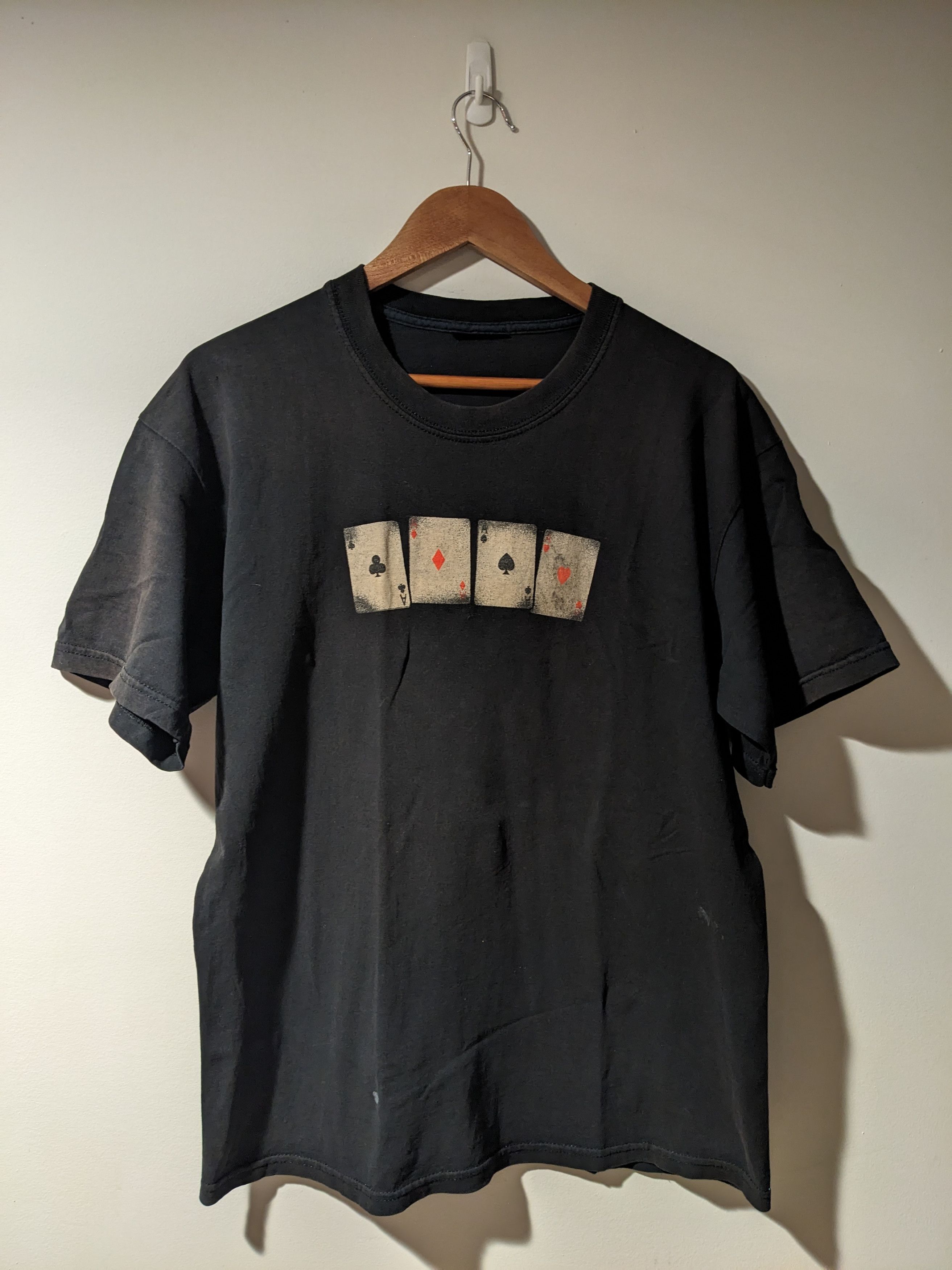 Other Vintage Y2K Four Of A Kind Aces Poker Graphic Large T-Shirt Size US L / EU 52-54 / 3 - 1 Thumbnail