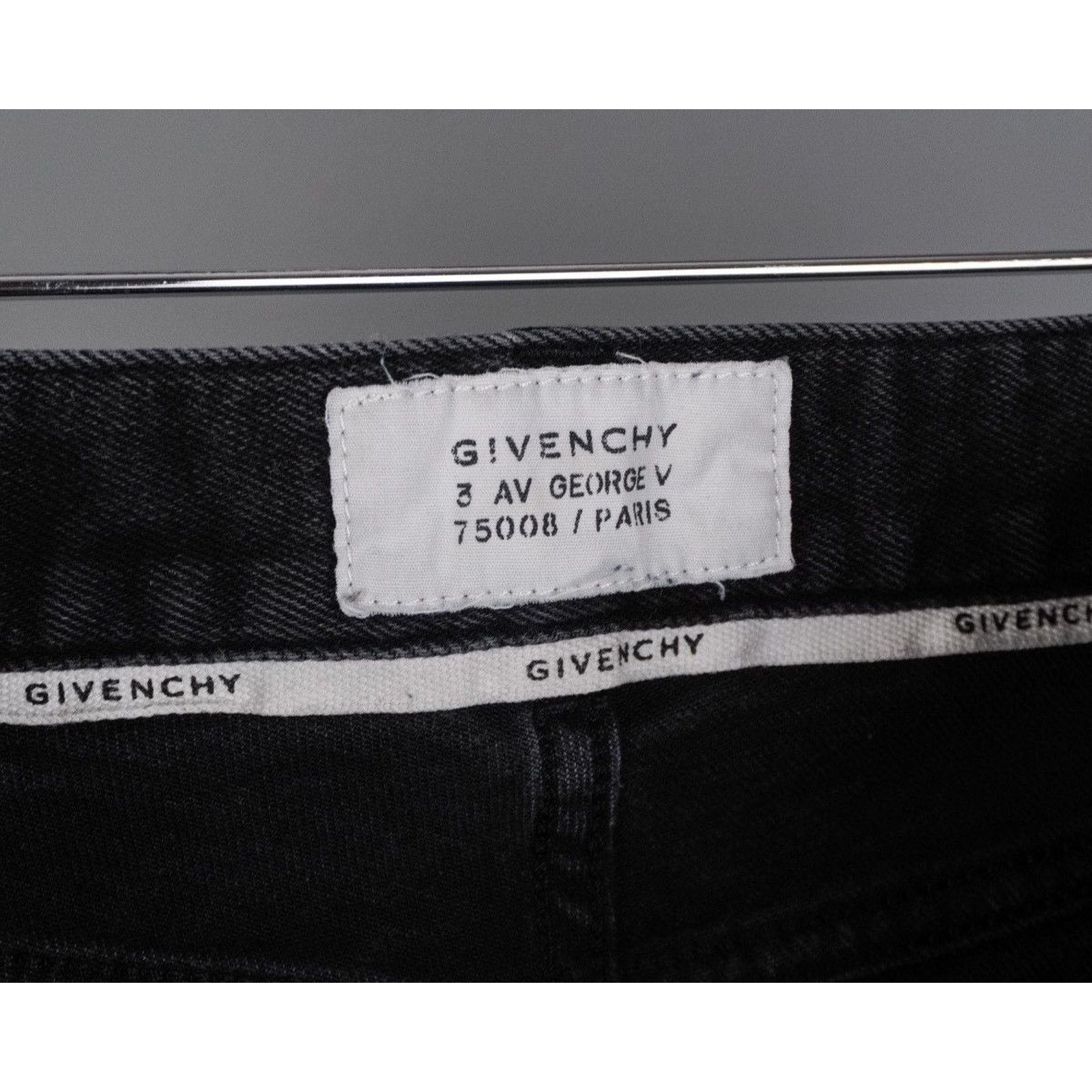 Givenchy Givenchy paris logo black skinny pant jeans Size US 31 - 9 Thumbnail