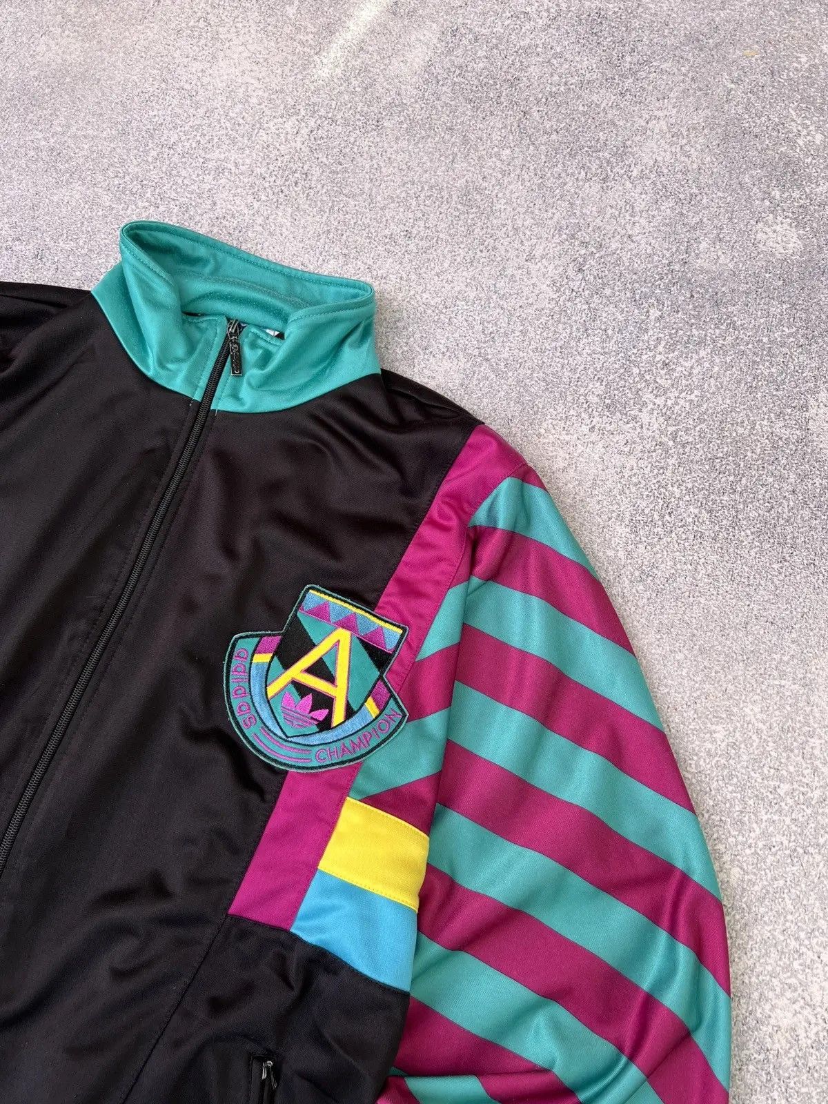 Adidas × Vintage Vintage Adidas Champion 90-s style zip sweatshirt Size US L / EU 52-54 / 3 - 6 Thumbnail