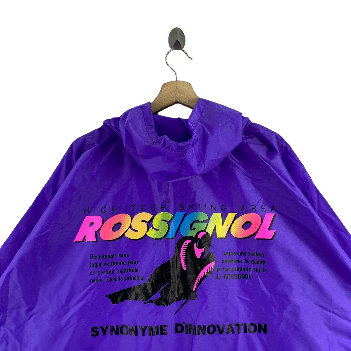 Other ROSSIGNOL SKI Big Brand Print Purple Oversize Windbreaker Size US XXL / EU 58 / 5 - 2 Thumbnail
