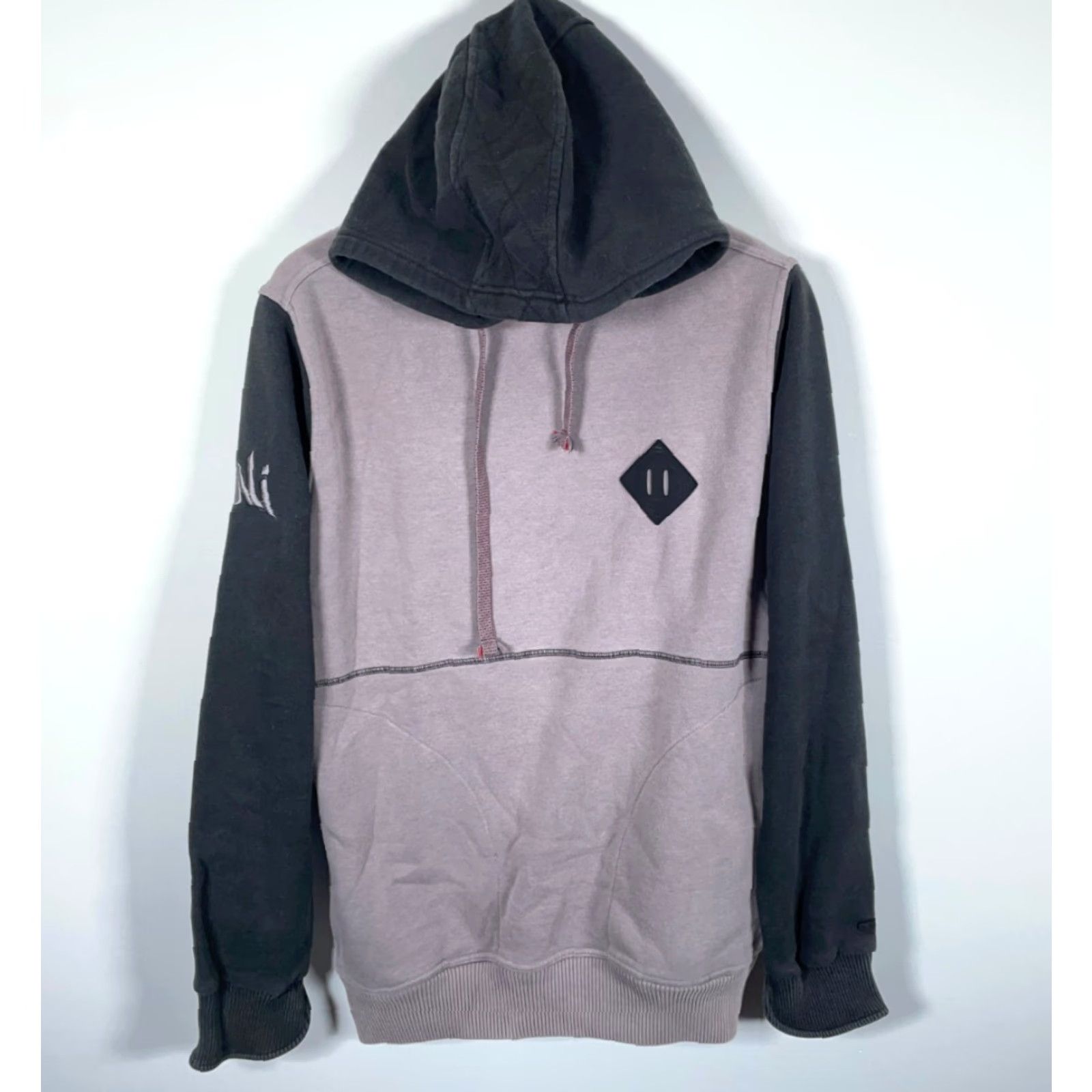 Vintage iNi Cooperative Hoodie Men Medium Gray Black Snowboarding Pullover Sweatshirt Size US M / EU 48-50 / 2 - 2 Thumbnail
