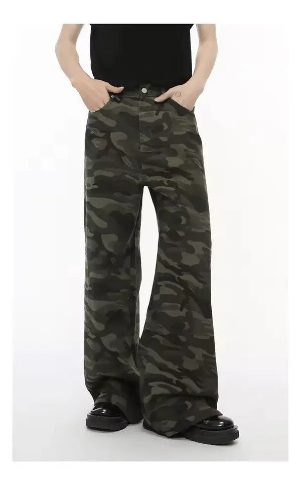 Japanese Brand Chiharu x Aoba Camo Green Pant Size US 28 / EU 44 - 6 Thumbnail