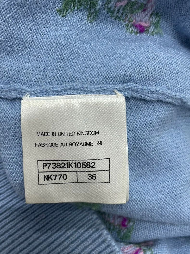 Chanel chanel Blue-matched pink floral diamond-button short-sleev Size XS / US 0-2 / IT 36-38 - 5 Thumbnail