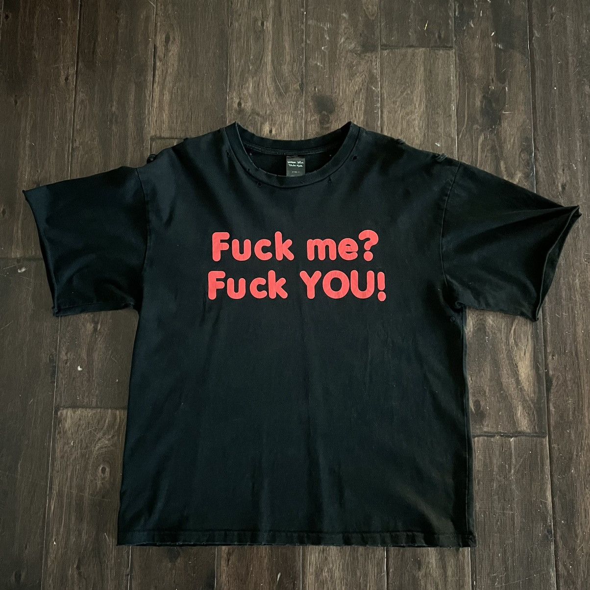 Number (N)ine Ss06 “F*ck me? F*ck you!” Tee good