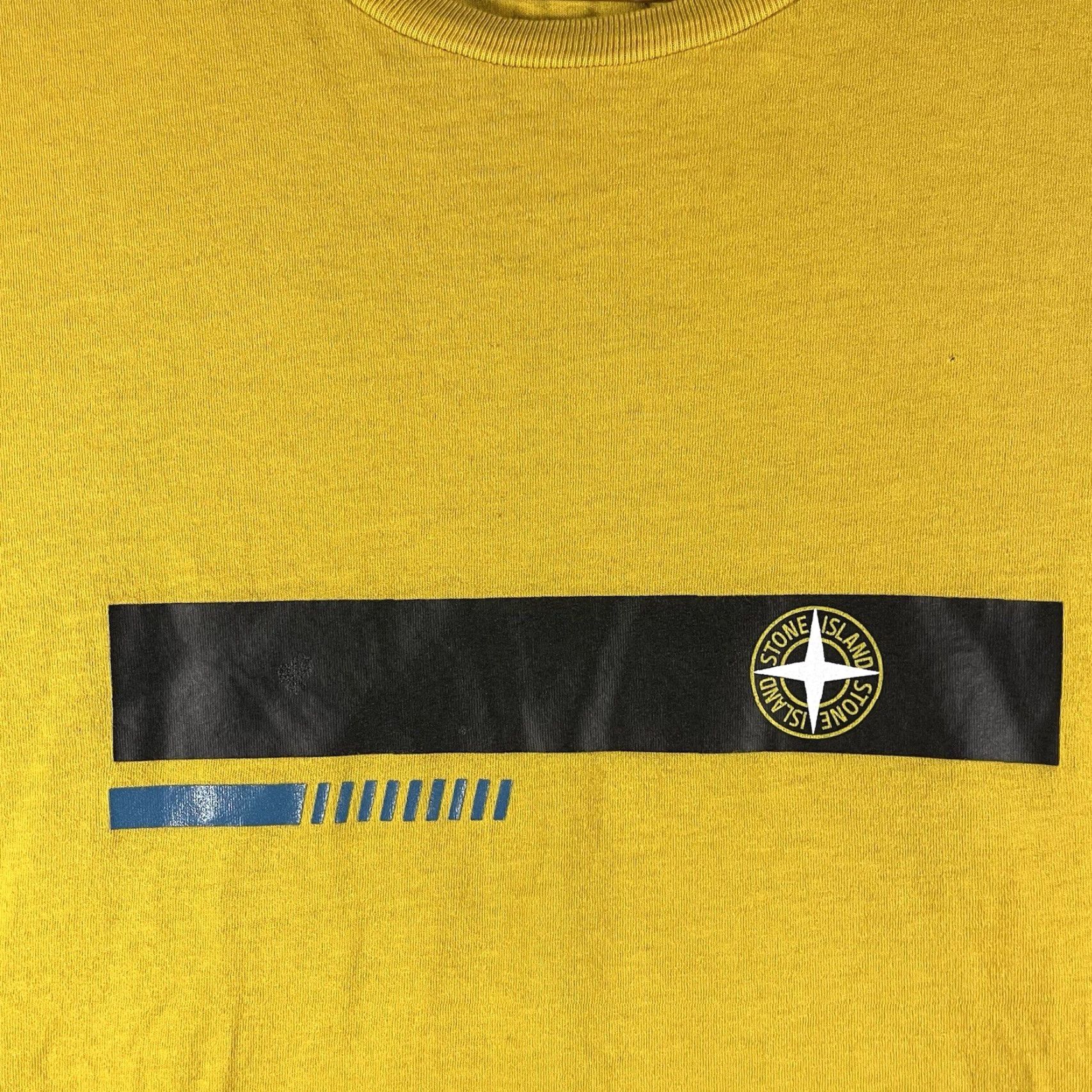 Stone Island STONE ISLAND T-Shirt Shirt Mens M Yellow Double-Sided Logo Graphic 90s Style Size US M / EU 48-50 / 2 - 2 Thumbnail
