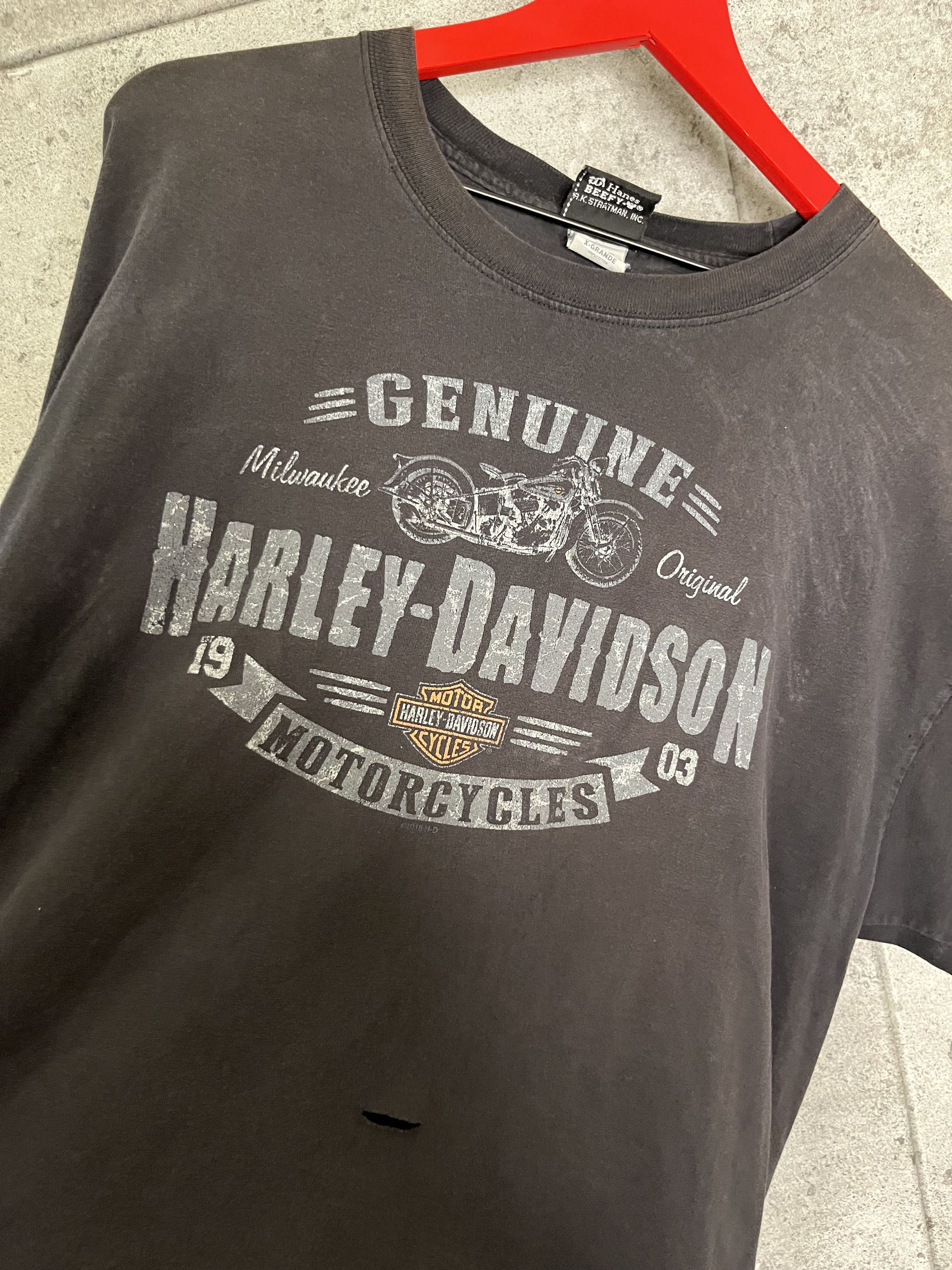 Harley Davidson × Vintage Vintage harley davidson pig t shirt Size US XL / EU 56 / 4 - 3 Thumbnail