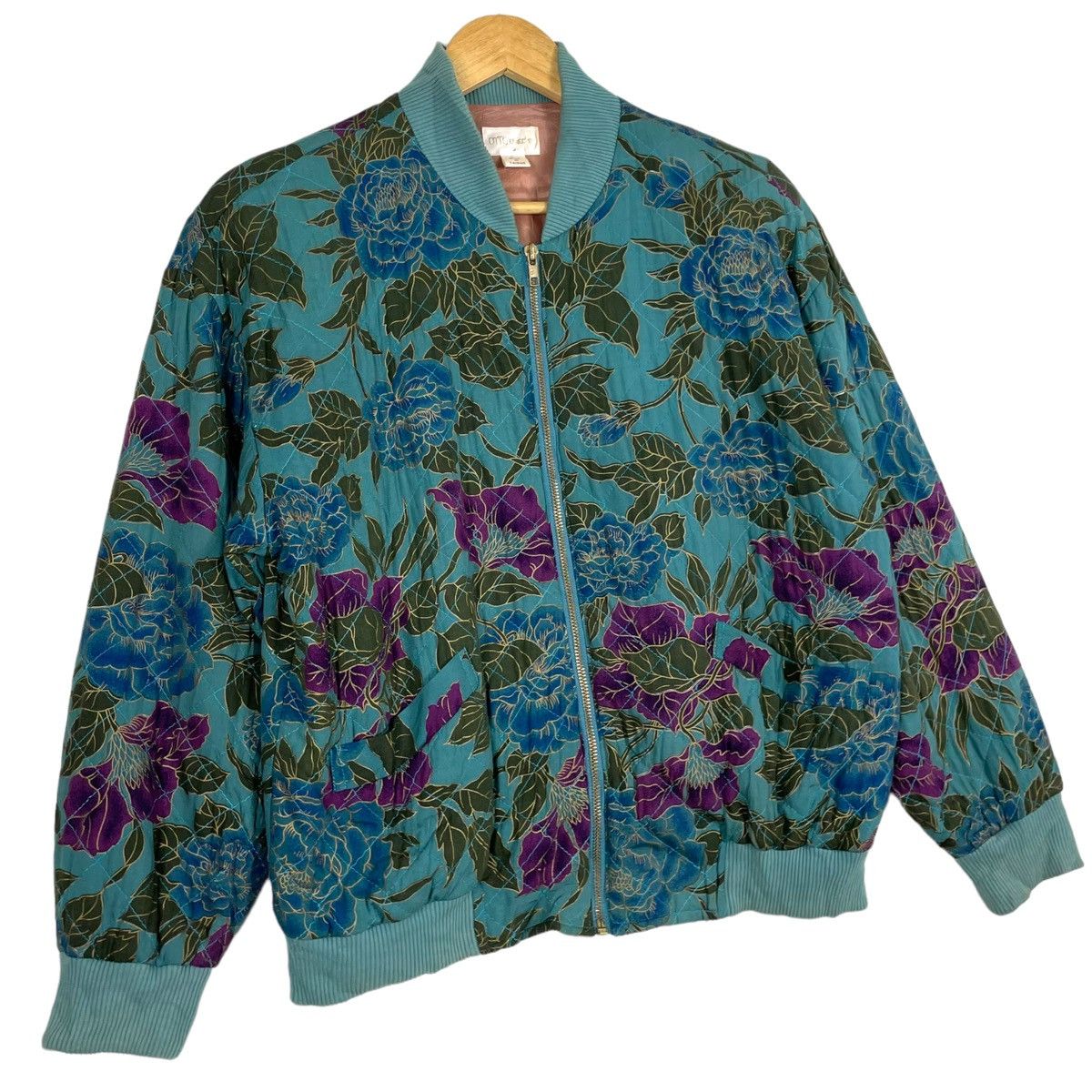 Japanese Brand × Otto × Vintage 💥80s OTTO FLORAL INSPIRED KAPITAL ZIPPER JACKET Size US M / EU 48-50 / 2 - 4 Thumbnail