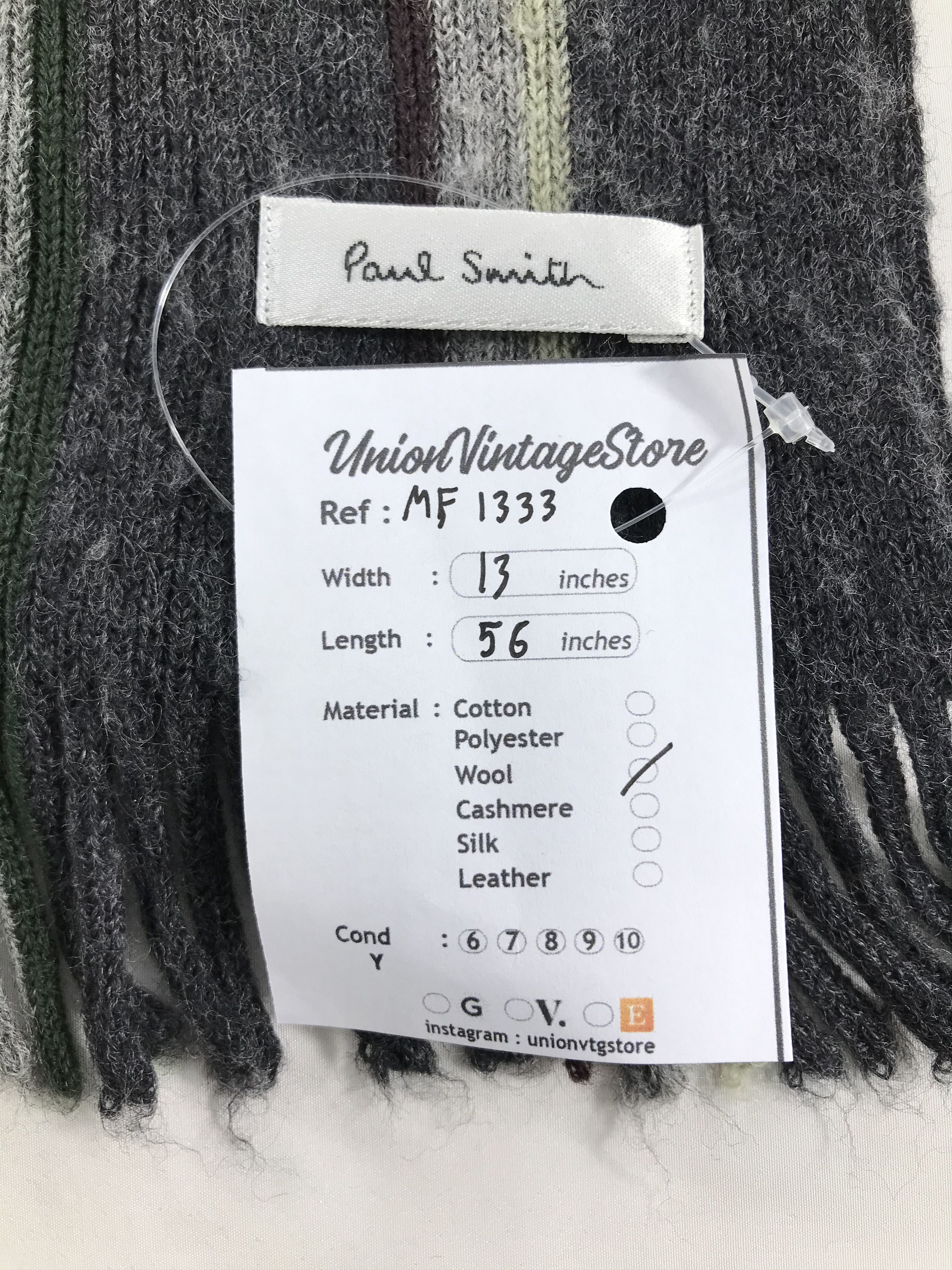 Paul Smith Vintage Paul Smith Scarf/Muffler/Neckwear MF1333 Size ONE SIZE - 5 Thumbnail