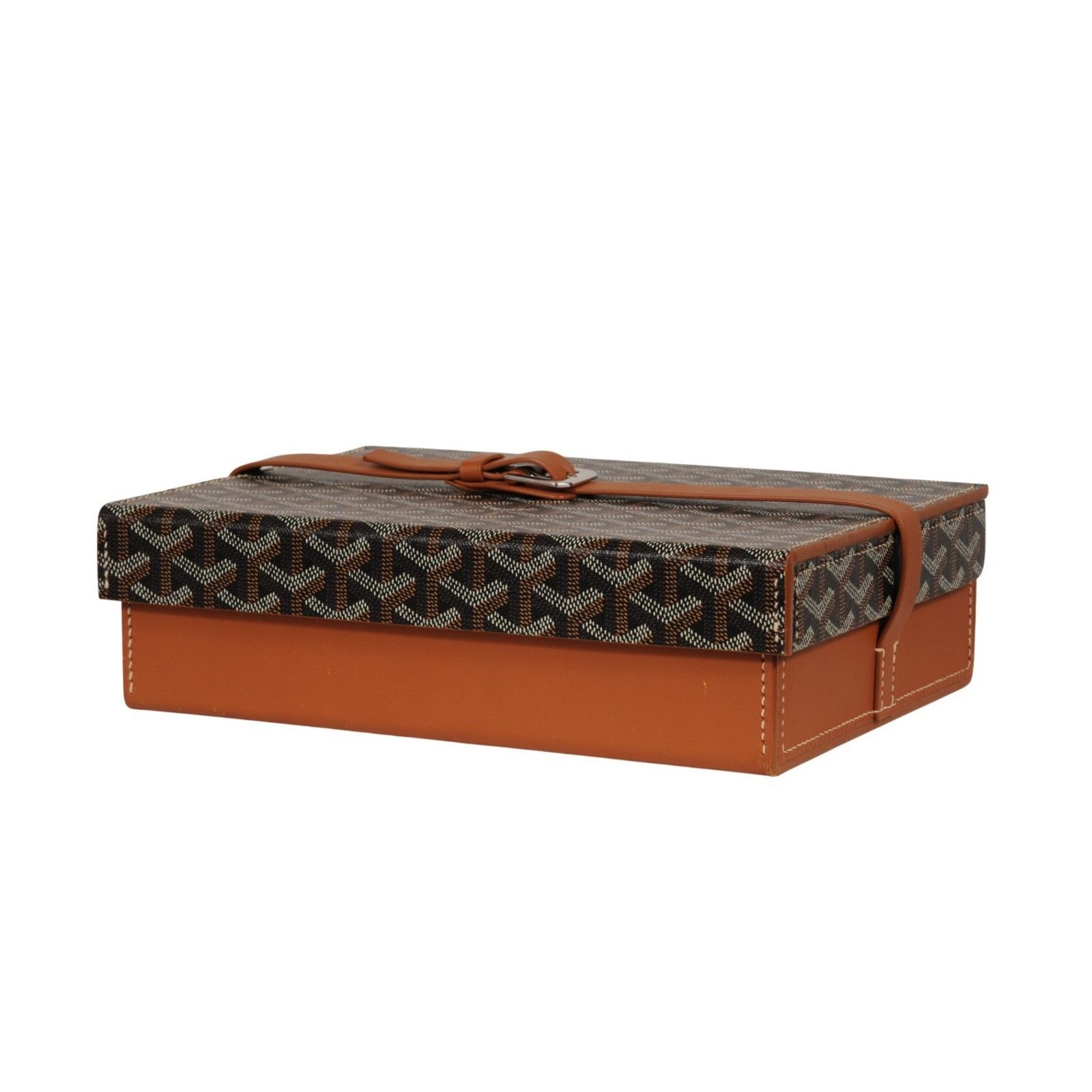Goyard Montre De Voyage Eight Watch Box Black Tan Travel Trunk Size ONE SIZE - 4 Thumbnail