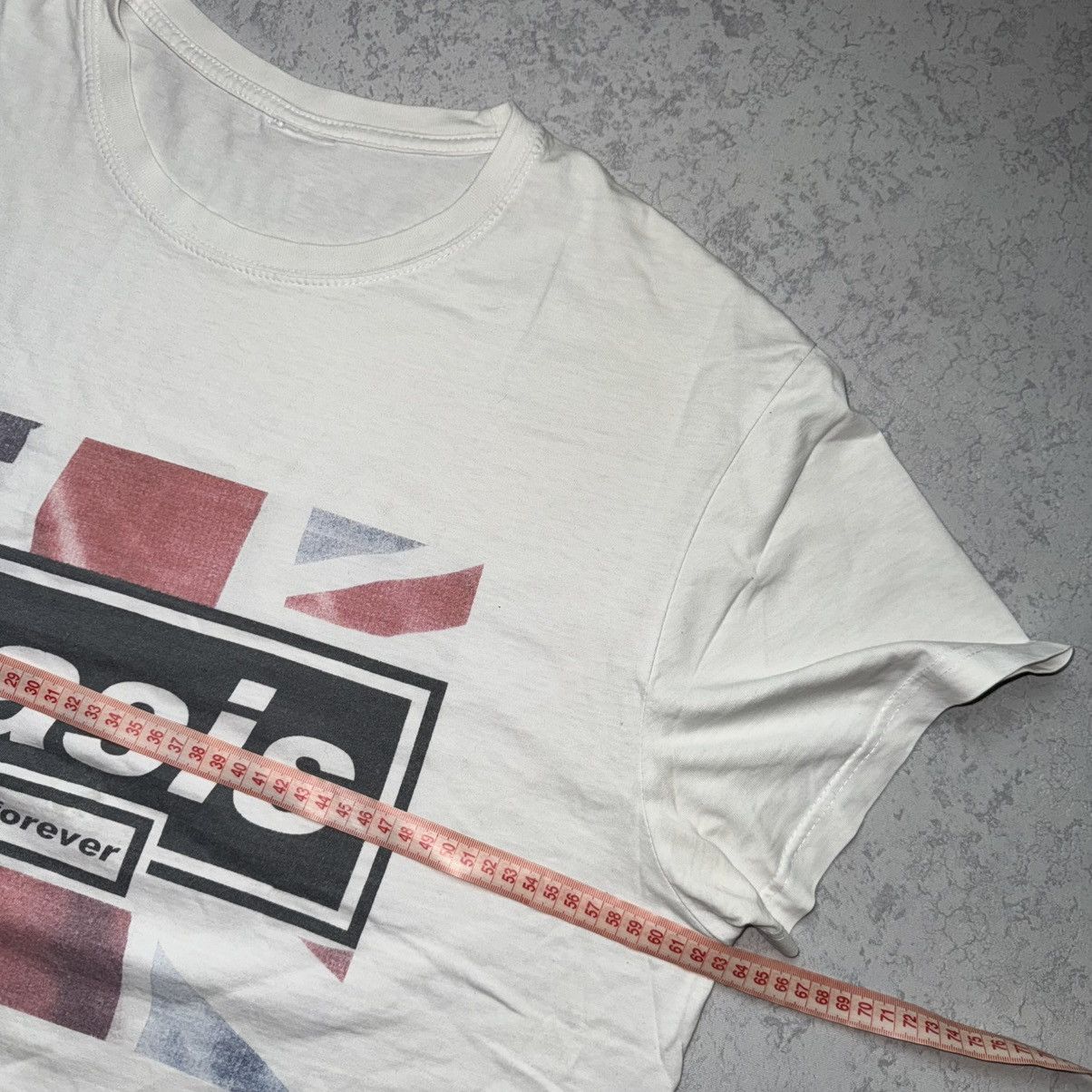 Band Tees Vintage 00s Oasis USA Flag Band T-Shirt Tee Size US XXL / EU 58 / 5 - 9 Thumbnail
