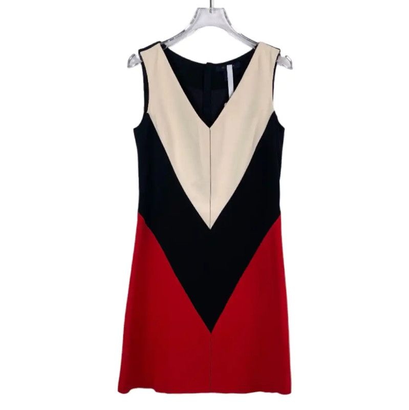 Louis Vuitton Louis Vuitton Color Block Cotton Dress 0089 Size XXS / US 00 / IT 34 - 1 Thumbnail