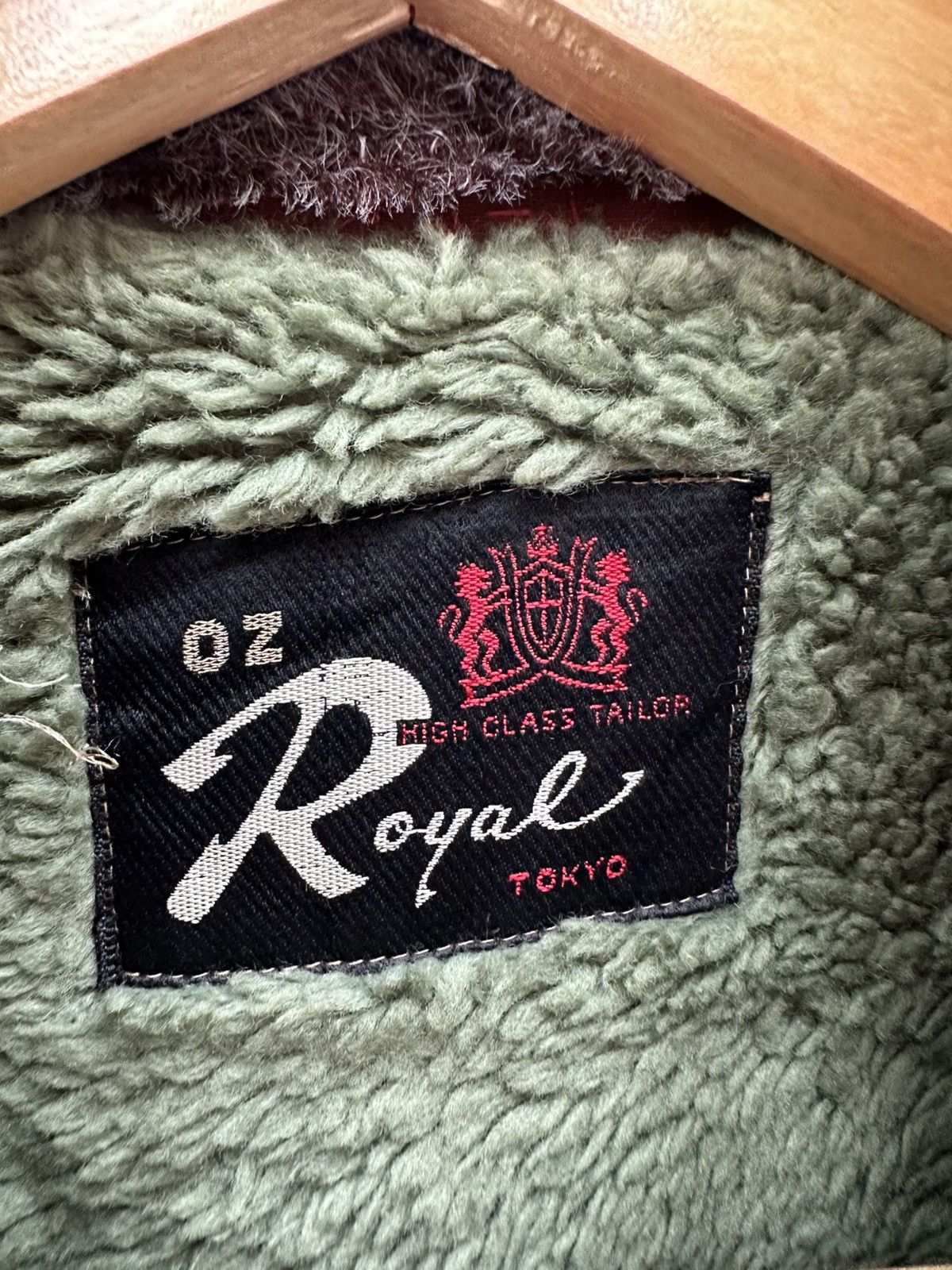 Vintage 👹Vintage Faded Royal Tokyo Brown Fleece Lined Bomber Jacket Size US S / EU 44-46 / 1 - 10 Thumbnail