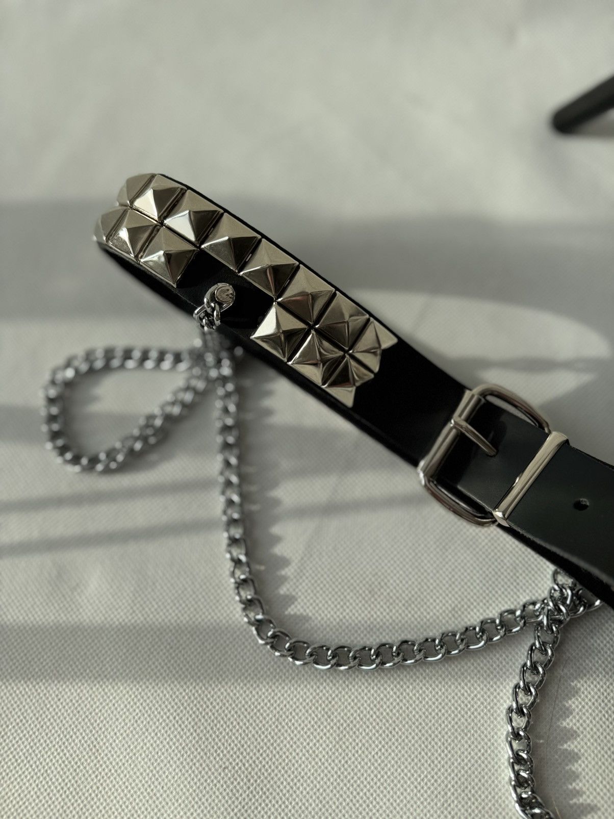 Hysteric Glamour × Japanese Brand Vintage Belts Y2K Rhinestones Punk leather belt Japanese Size ONE SIZE - 10 Thumbnail