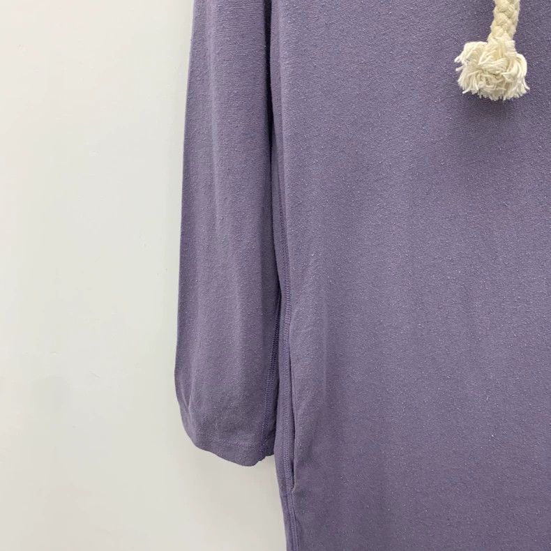Loewe Loewe Purple lettering fleece cotton long sleeve hooded dr Size XS / US 0-2 / IT 36-38 - 4 Thumbnail