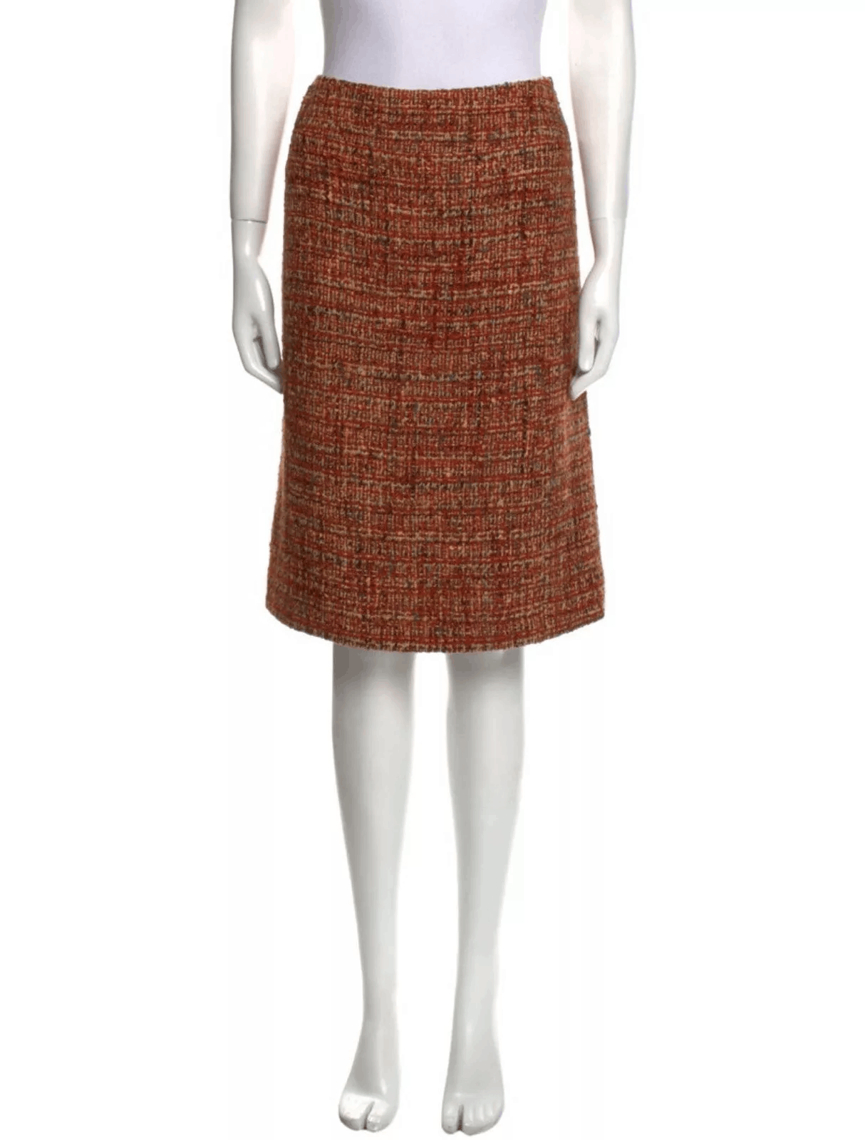 Chanel Chanel Vintage Knee-Length Skirt Size L US10 FR42 Size 30" / US 8 / IT 44 - 1 Thumbnail
