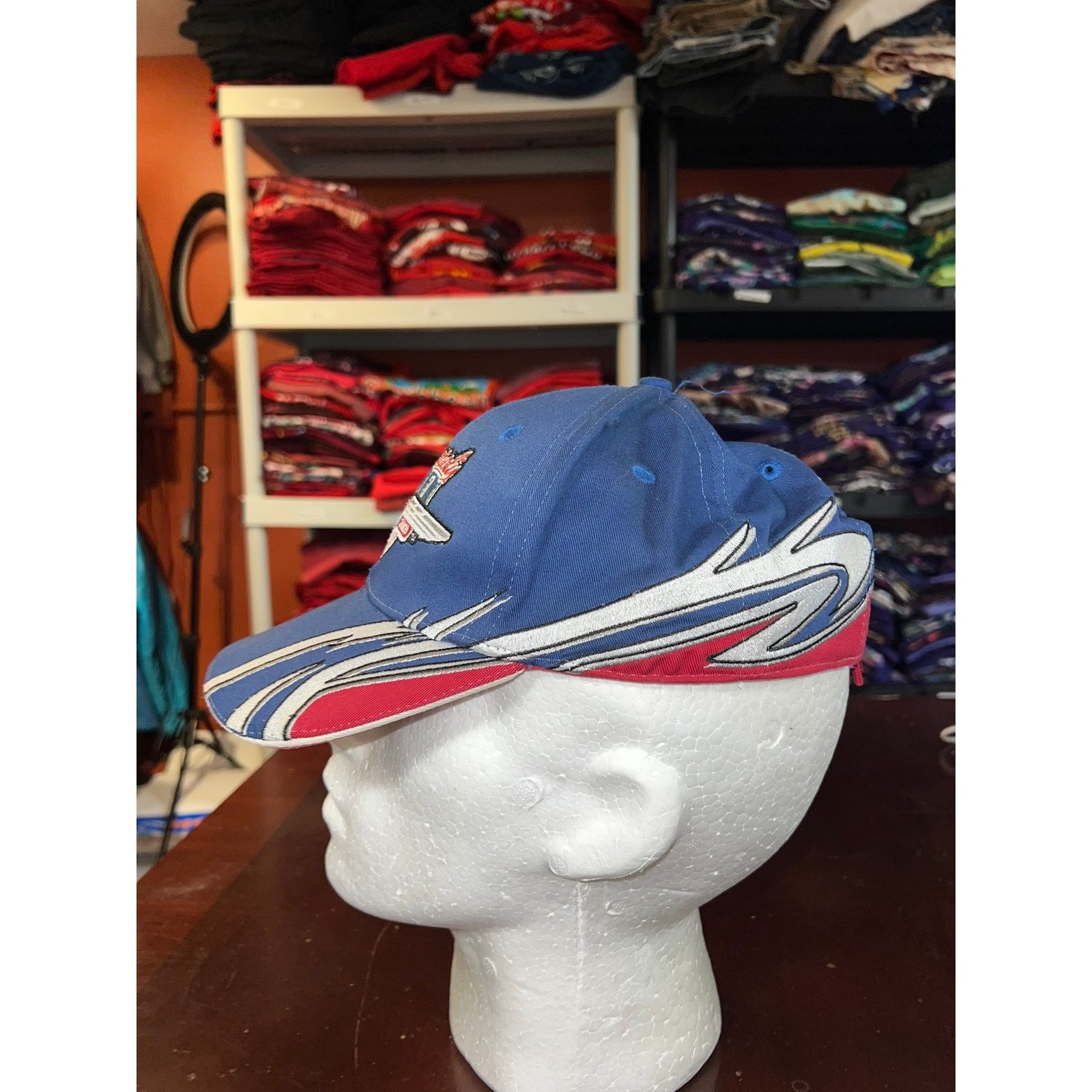 Vintage Indy 500 Hat Centennial Era Racing Blue Red Cap Headwear Size ONE SIZE - 4 Thumbnail