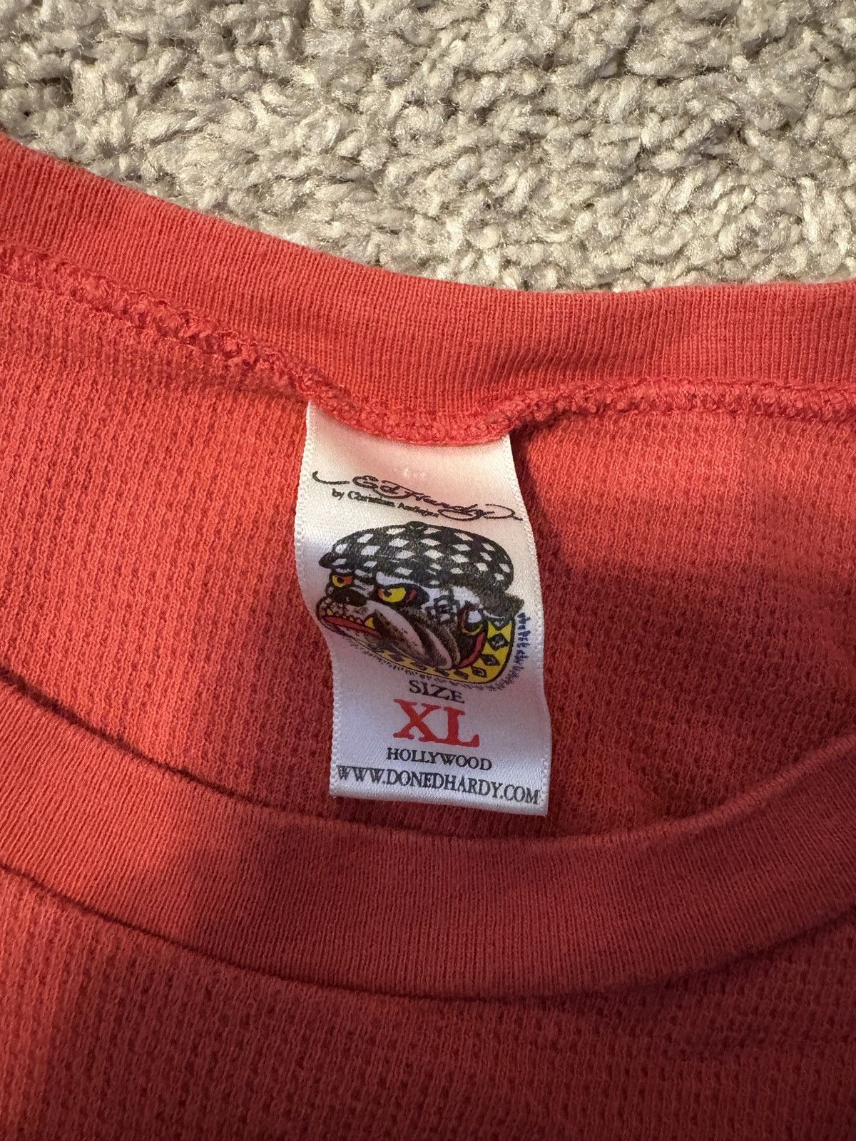 Ed Hardy Vintage Burgundy Ed Hardy Long Sleeve Thermal Size US XL / EU 56 / 4 - 4 Thumbnail