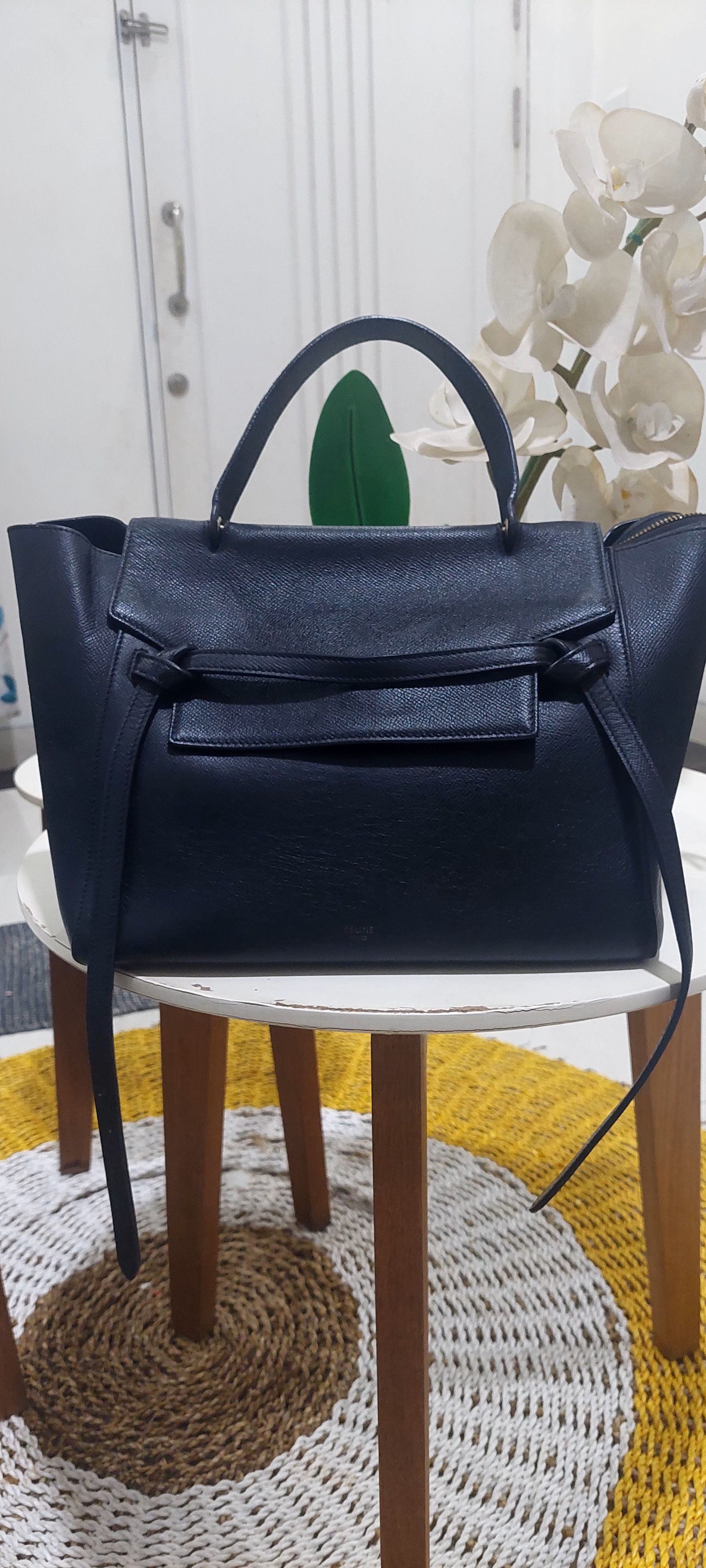 Celine Belt Mini Bag in Black, Women's