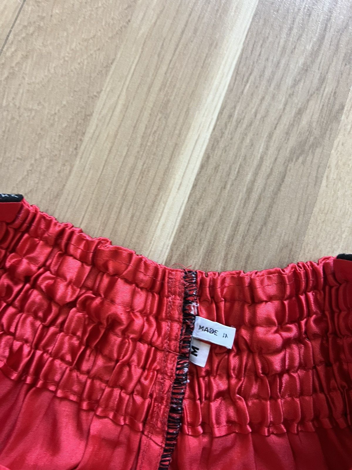 Vintage Muay Thai vintage boxing kick shorts leone Thailand red Size US 32 / EU 48 - 6 Thumbnail