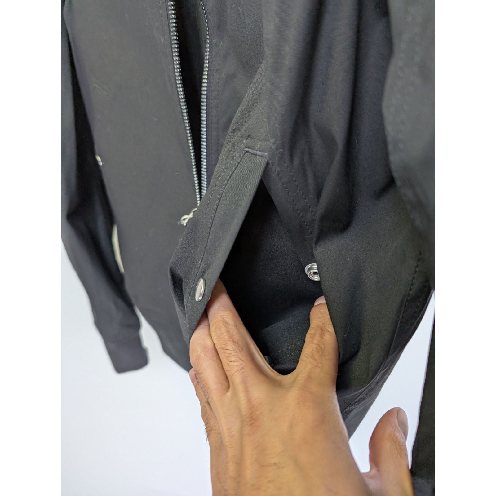 Rick Owens o1rshd1 Reversible Flight Jacket in Black/Black Plaid Size US M / EU 48-50 / 2 - 9 Thumbnail