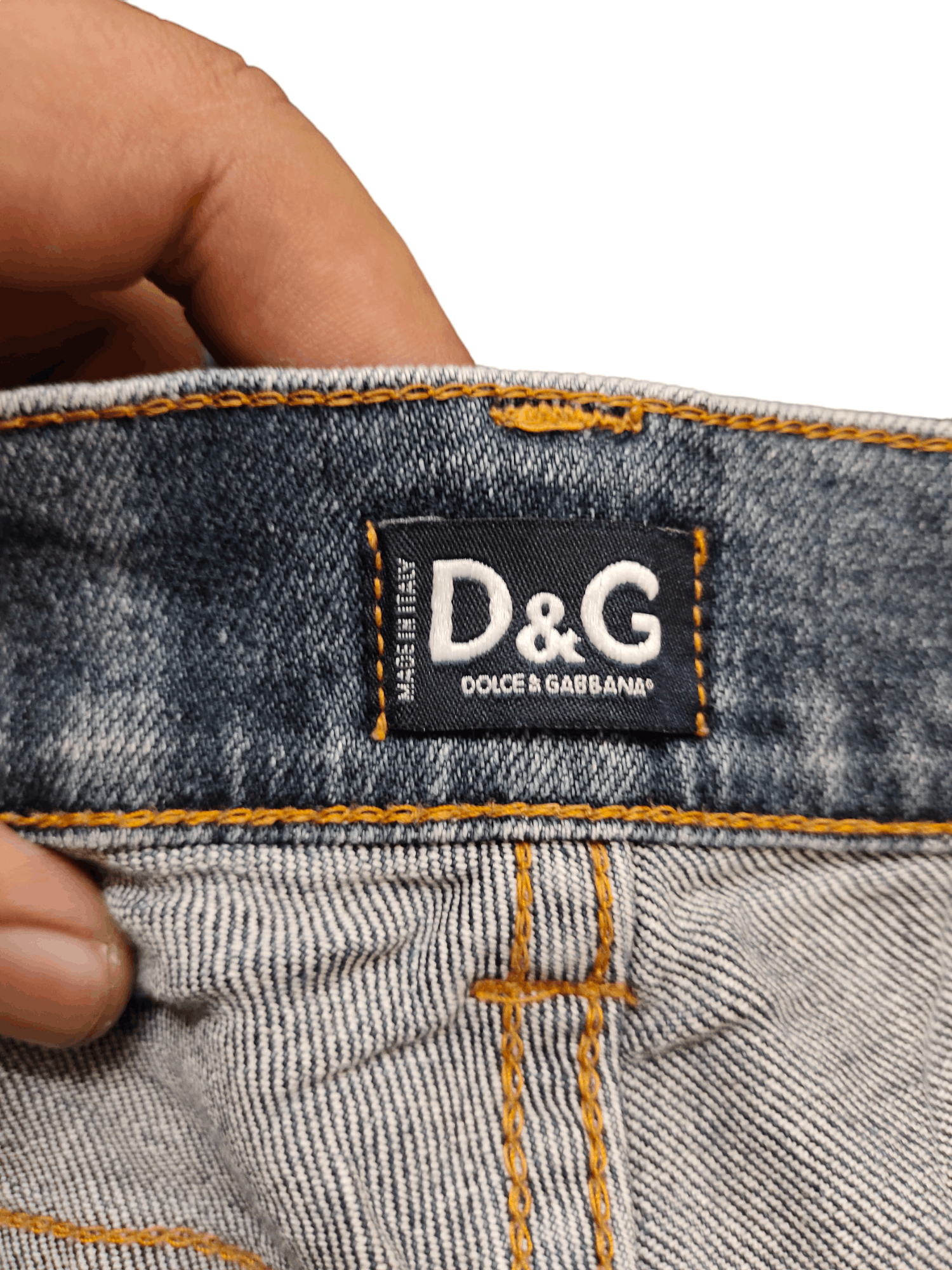 Dolce & Gabbana Vintage Dolce & Gabbana Sand Wash High Rise Denim Jeans Size 30" / US 8 / IT 44 - 18 Thumbnail