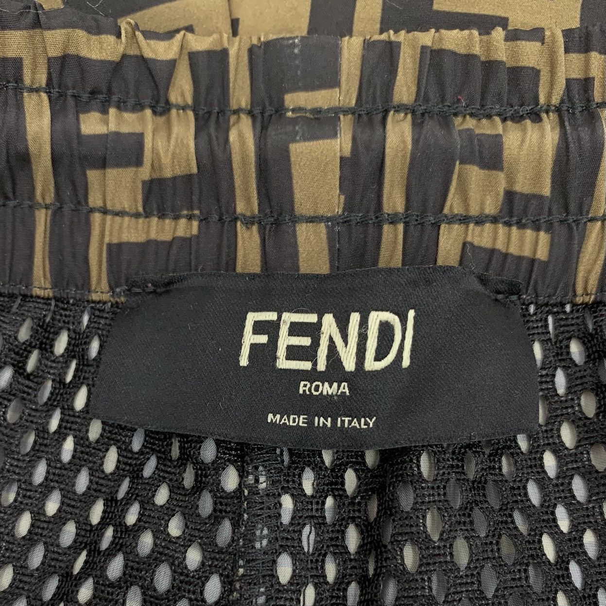 Fendi Fendi Brown All-over Logo Printed Cuffed Casual Pants K26WX Size US 38 / EU 54 - 6 Thumbnail