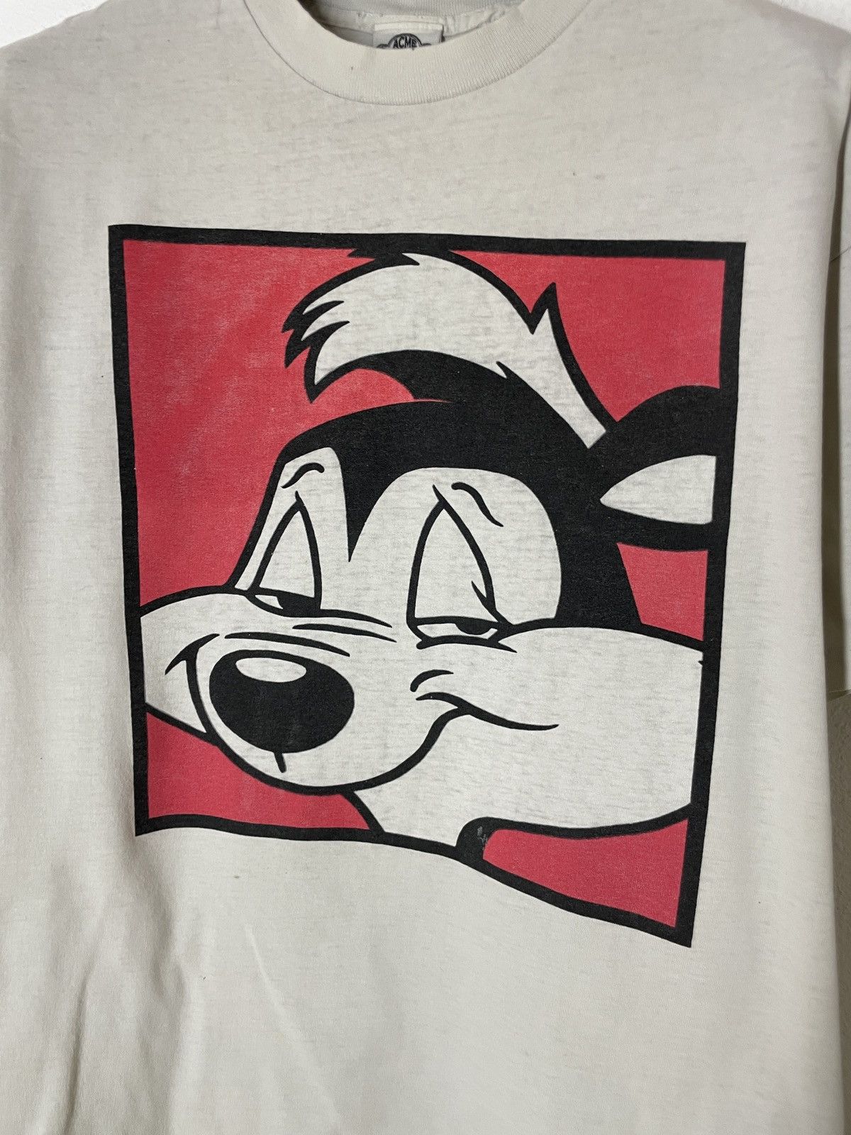 Warner Bros Vintage 1991 warner Bros Pepe Le Pew T shirt Size US XL / EU 56 / 4 - 2 Thumbnail