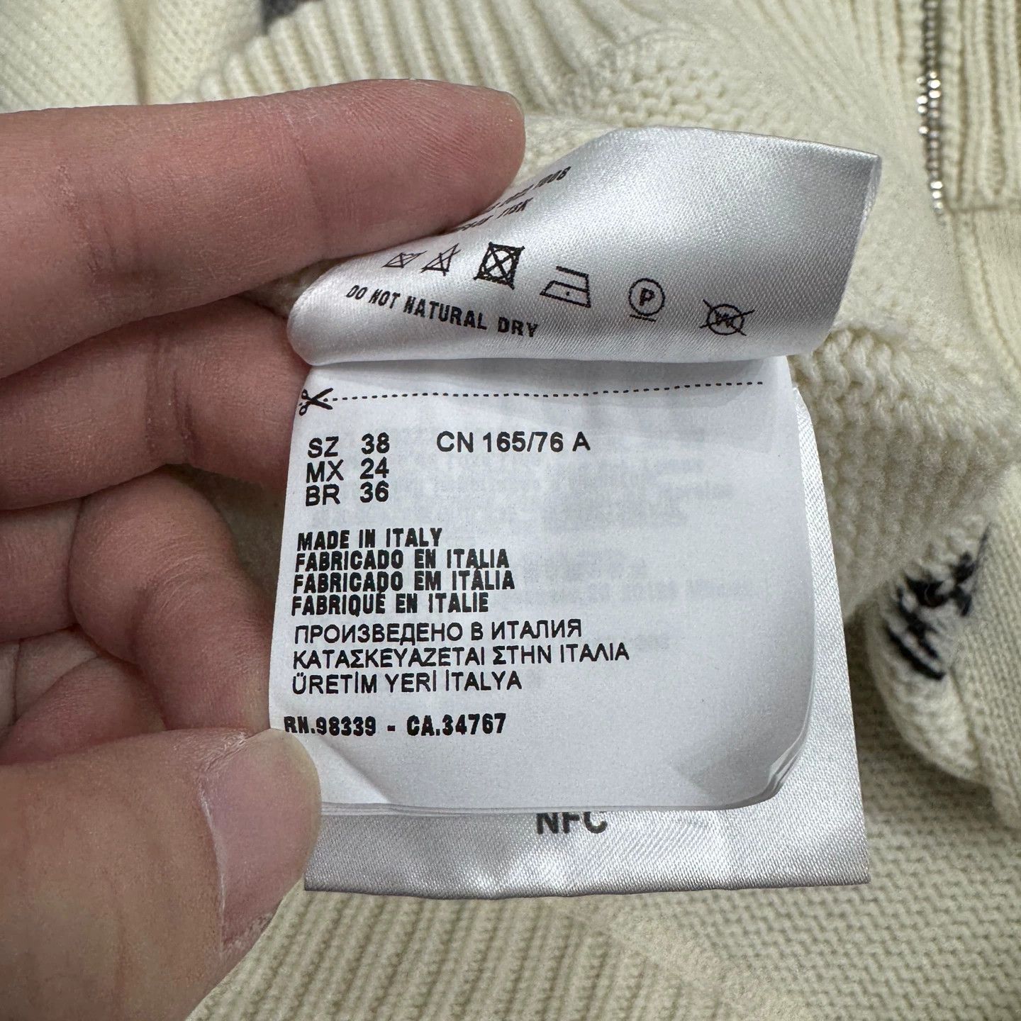 Miu Miu MIU MIU logo intarsia cashmere hoodie size 38 Size S / US 4 / IT 40 - 3 Thumbnail