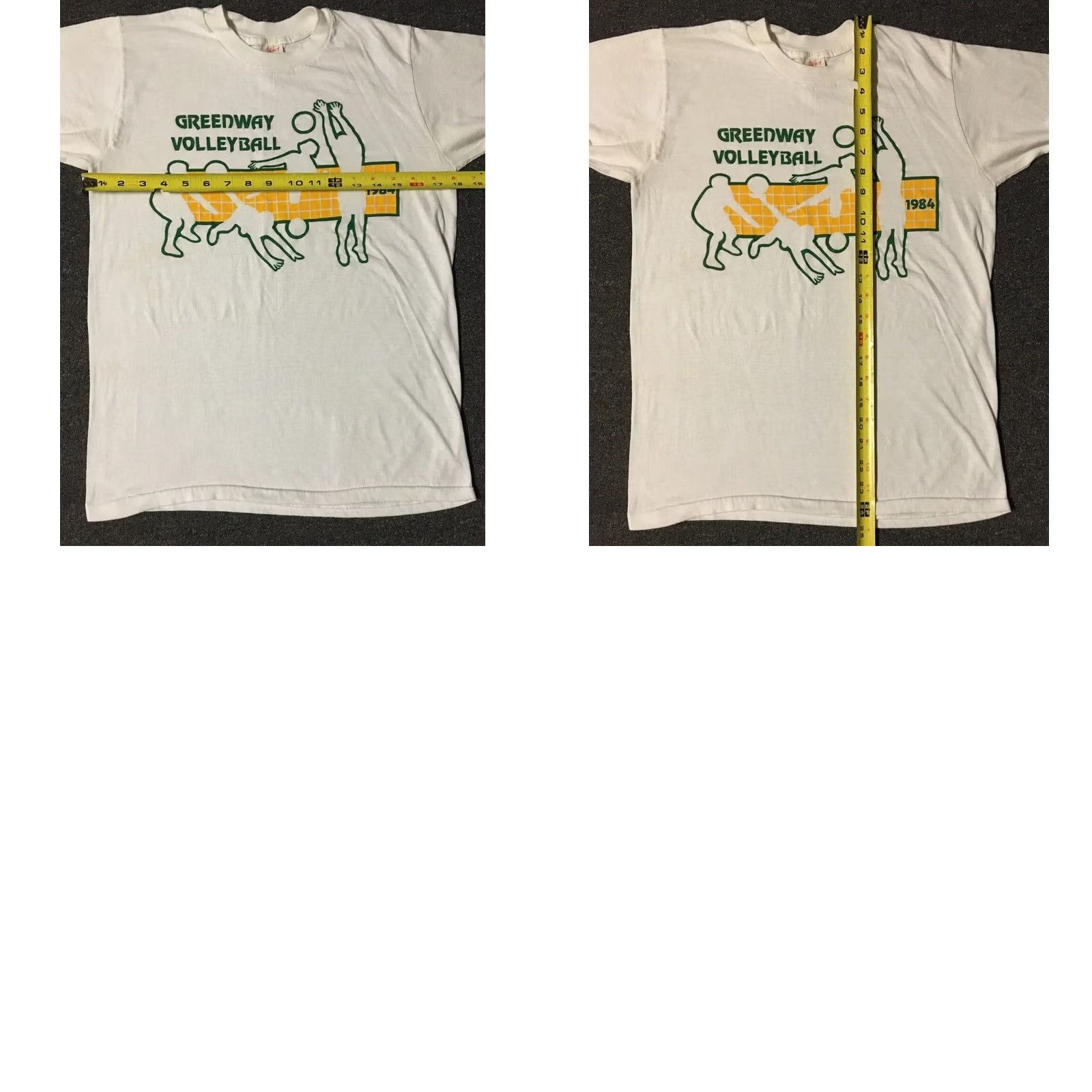 Vintage VINTAGE Single Stitch Shirt Mens S White 80s Greenway School Volleyball Faded Size US S / EU 44-46 / 1 - 9 Thumbnail