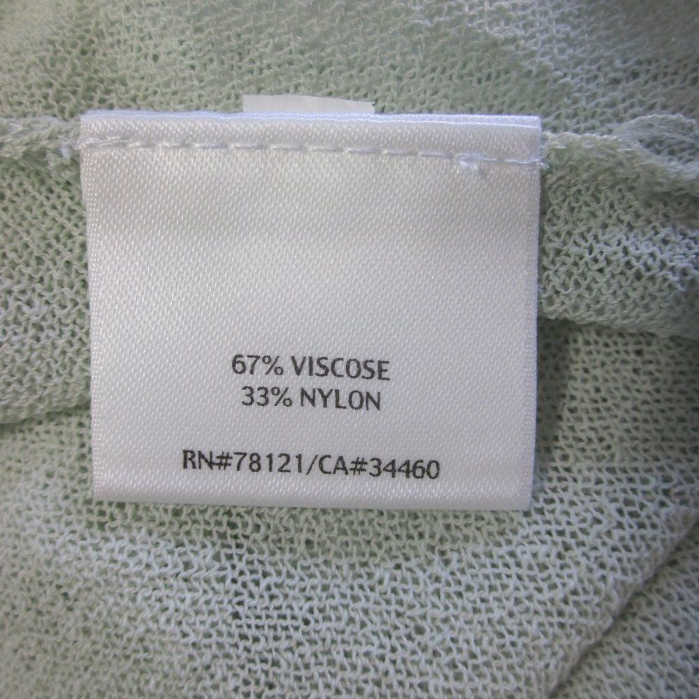 Eileen Fisher Eileen Fisher Sheer Pale Green Pullover Sweater Size L Petit Size L / US 10 / IT 46 - 7 Thumbnail