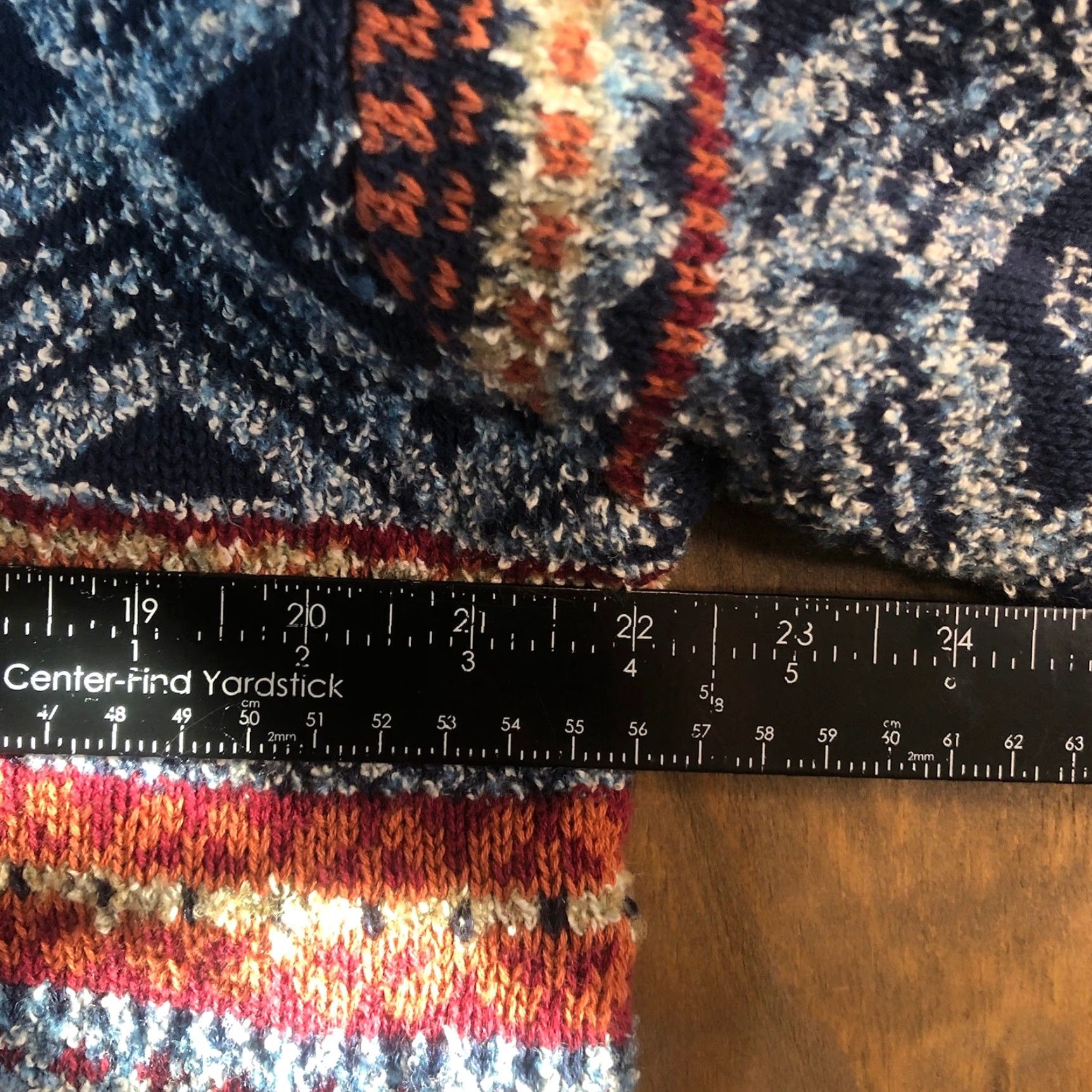 Vintage VINTAGE Le Moda Womens Sweater Crew Neck Wool Blend Knit Multi Aztec M Blue Size M / US 6-8 / IT 42-44 - 6 Thumbnail