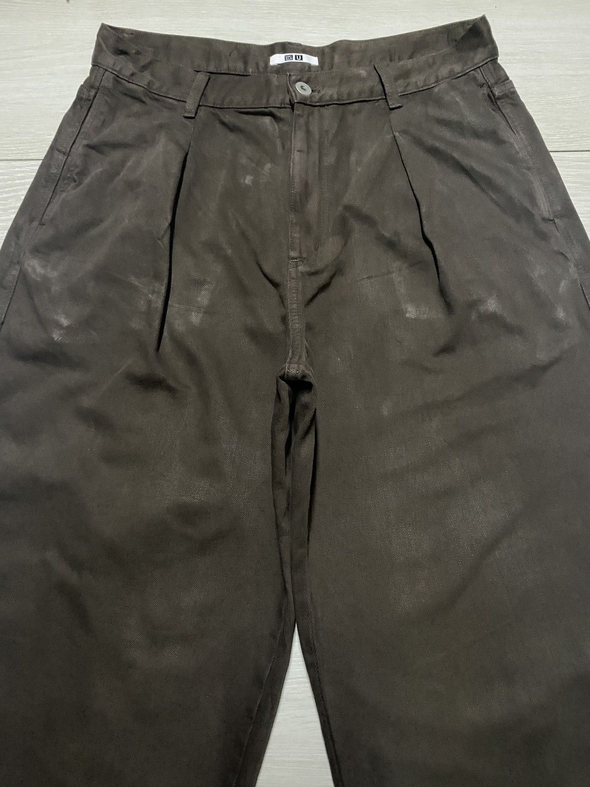 Jil Sander × Uniqlo Uniqlo Sky Brown Distressed Like Jnco Super Baggy Jeans Size US 30 / EU 46 - 3 Thumbnail