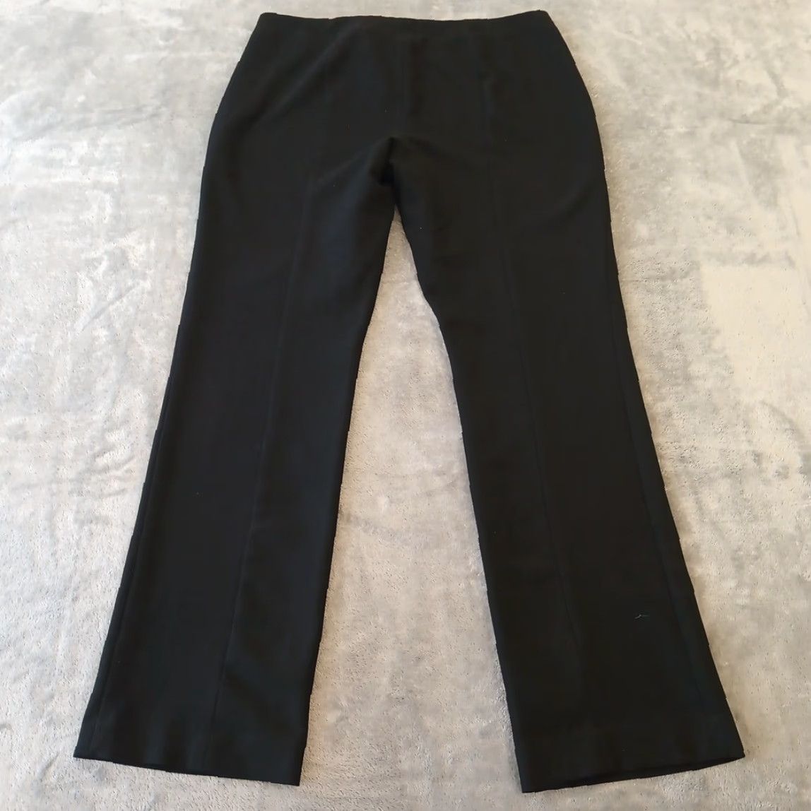 Talbots Talbots Modern Dress Pants Womens Size 12 Black Side Zip 36x31 Mid Rise Pants Women Black Dress Size 34" / US 12 / IT 48 - 6 Thumbnail