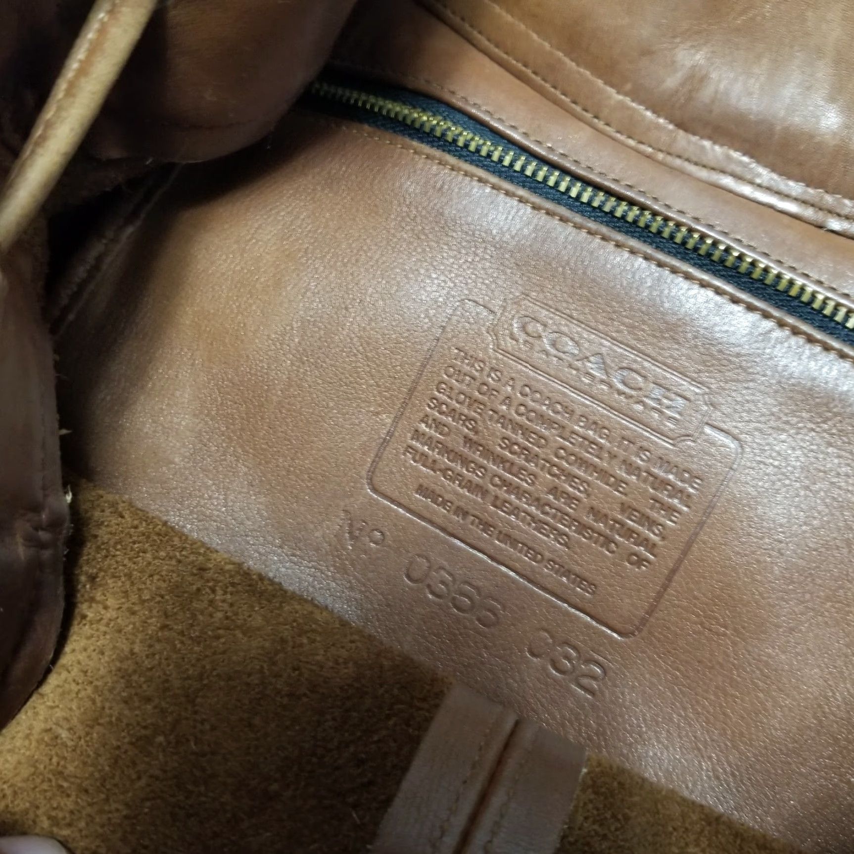 Coach VINTAGE Coach Duffle Bag Medium Brown Leather 90s Classic USA Womens Size ONE SIZE - 5 Thumbnail