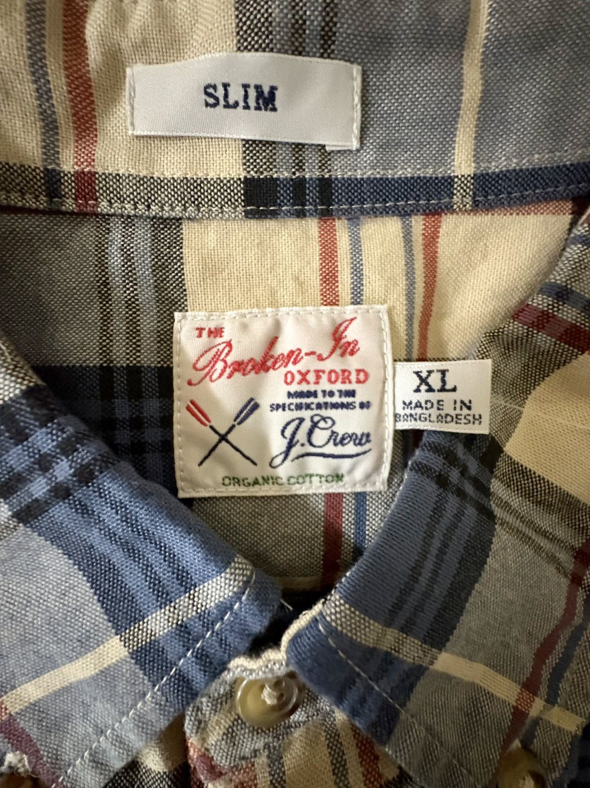 J.Crew J.Crew Plaid Button-Down BG421 (NWT, Orig. $79.50) Size US XL / EU 56 / 4 - 3 Thumbnail