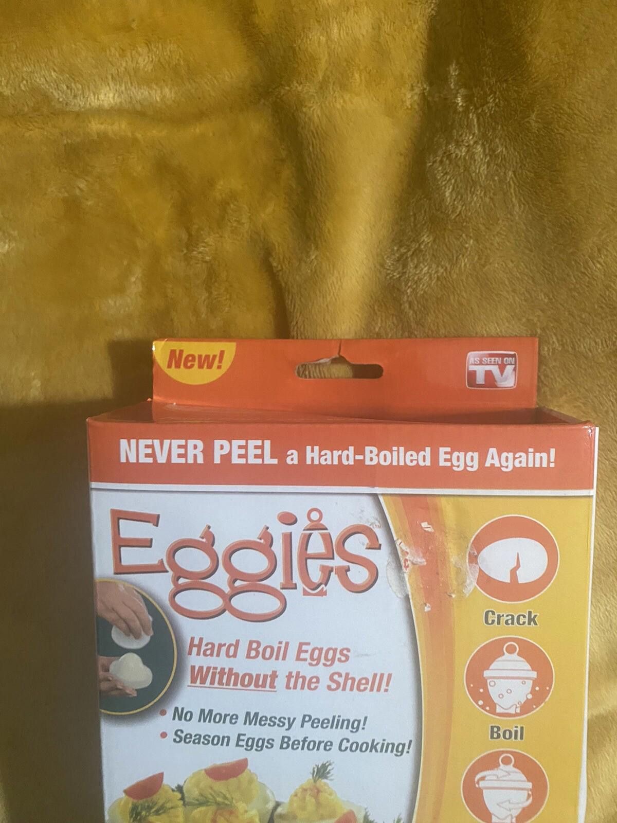 Other NEW Eggies Hard Boil Egg Cooker (6) with Bonus Egg White Size ONE SIZE - 4 Thumbnail