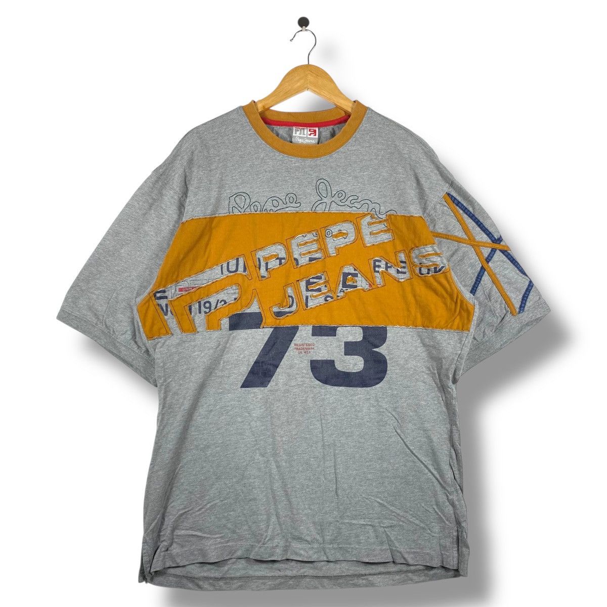 Pepe Jeans Vintage 00's PEPE JEANS Cut & Sew Design Tee Shirt Size US XL / EU 56 / 4 - 1 Thumbnail