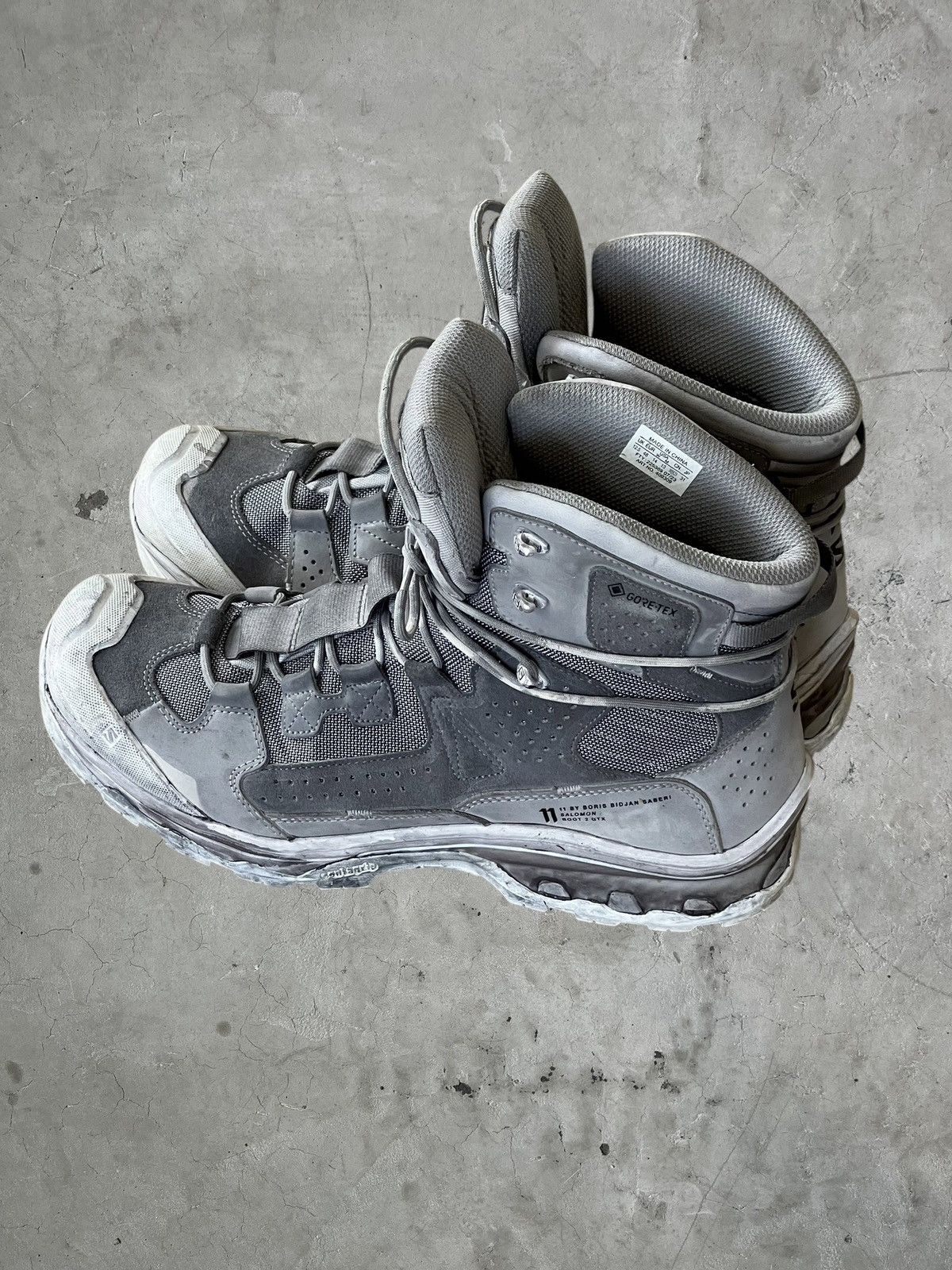 [11 by BBS×SALOMON] BOOT 2 GTX GREY US7 11 By BBS Salomon BOOT2 GTX Dirty Grey Hiking Boots