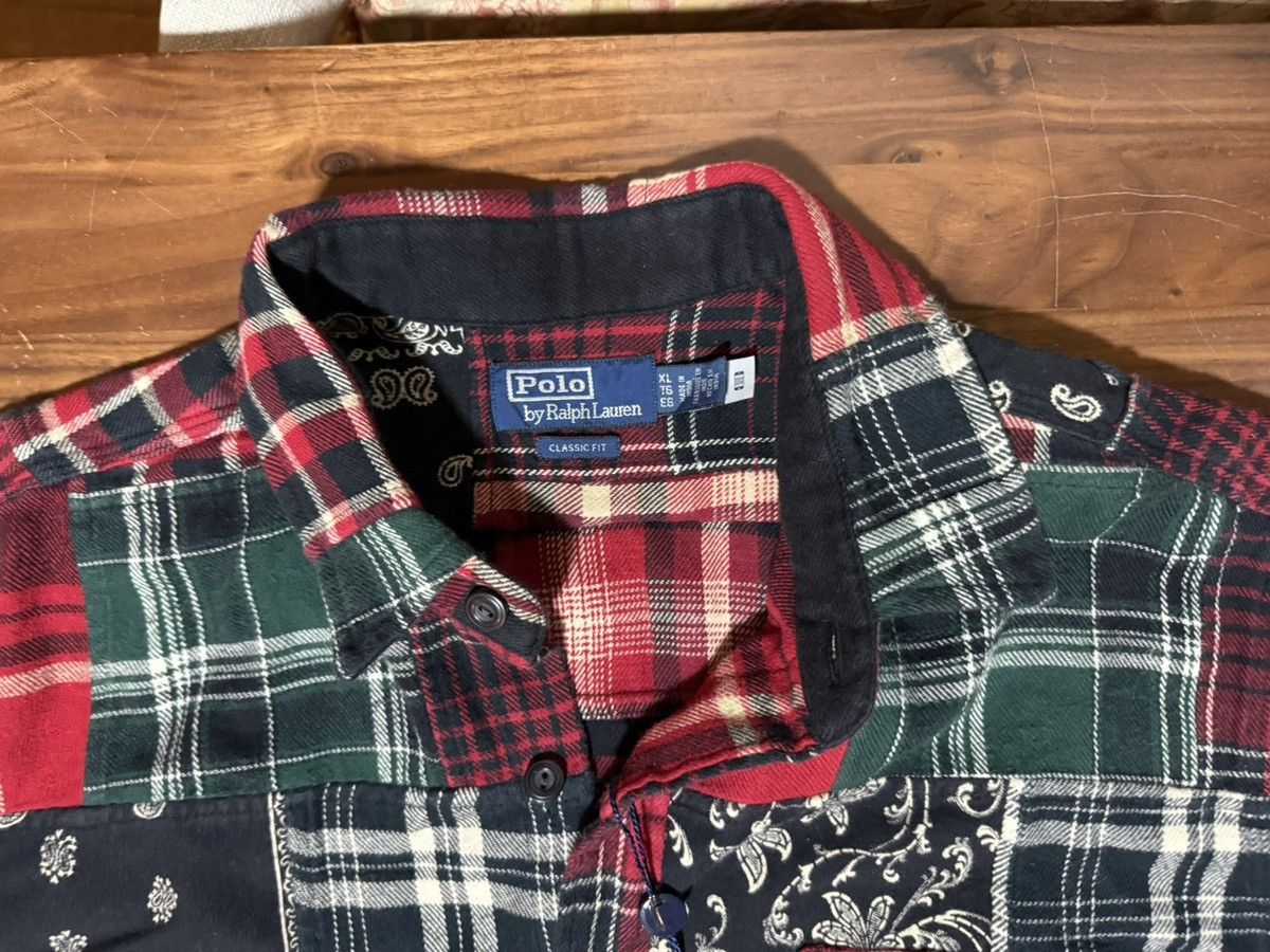 Polo Ralph Lauren Polo Ralph Lauren Classic Fit Patchwork Flannel Workshirt XL Size US XL / EU 56 / 4 - 8 Thumbnail