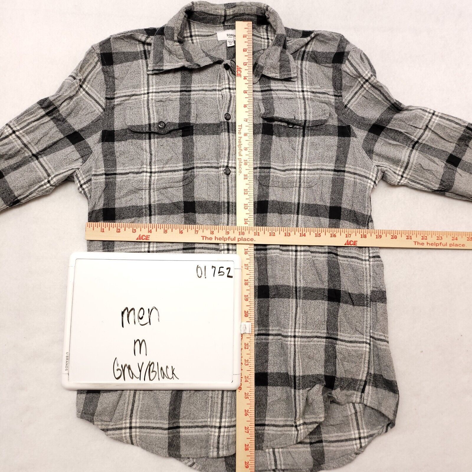 Sonoma Sonoma Gingham Flannel Casual Button Up Shirt Mens Size M Size US M / EU 48-50 / 2 - 6 Thumbnail