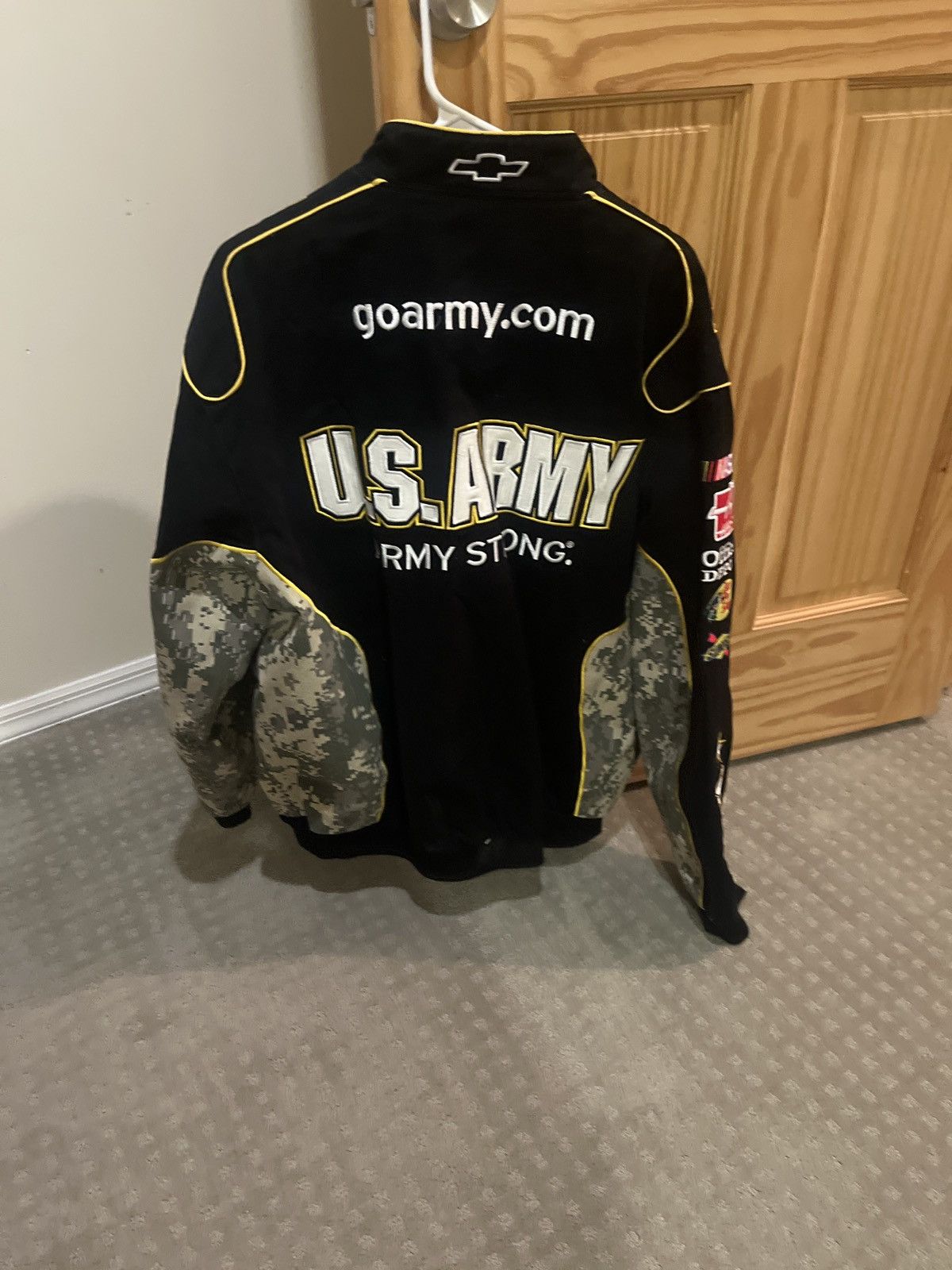 JH Design × Vintage Vintage U.S. ARMY Racing Jacket Size US XL / EU 56 / 4 - 2 Thumbnail